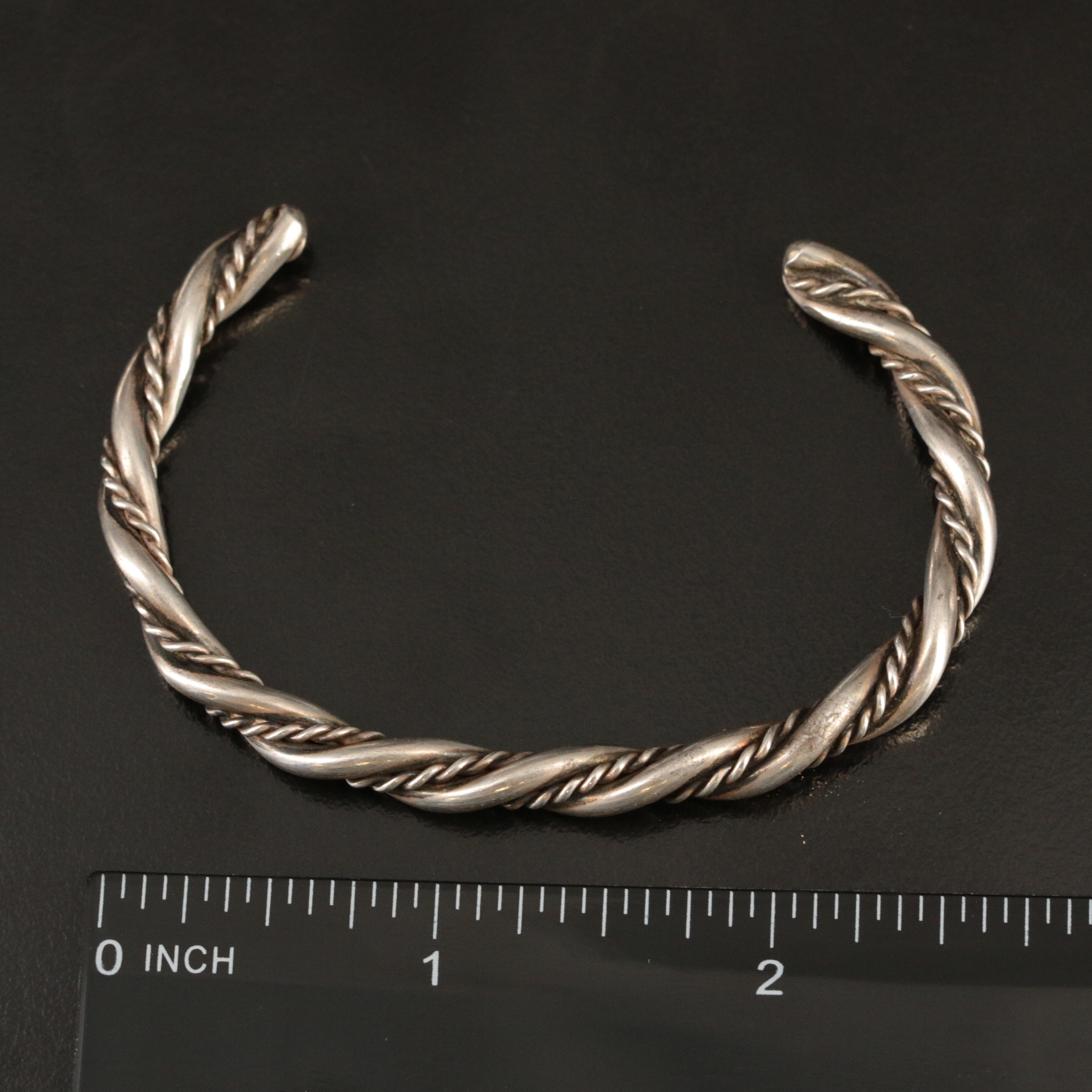 Sterling Braided Cuff
