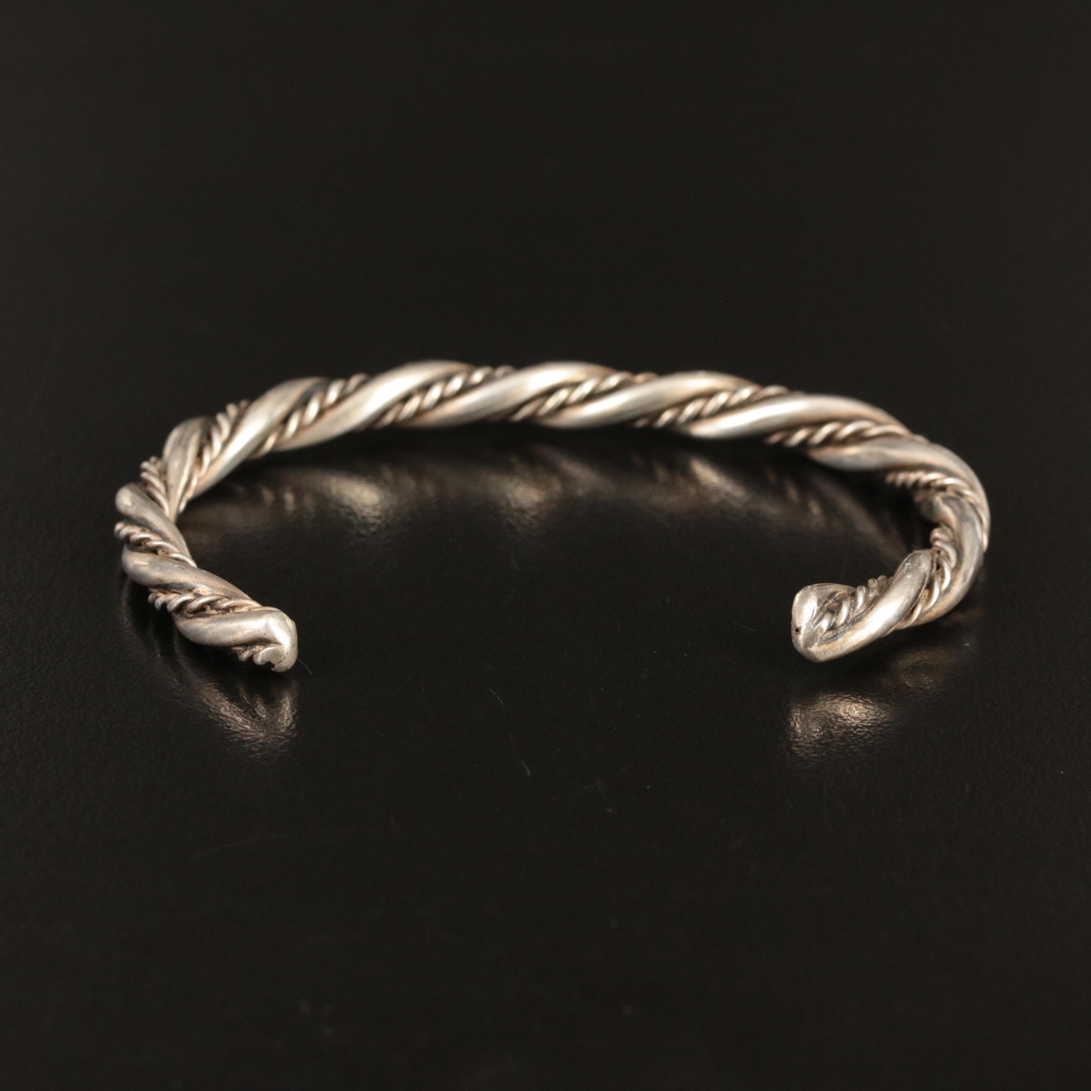 Sterling Braided Cuff