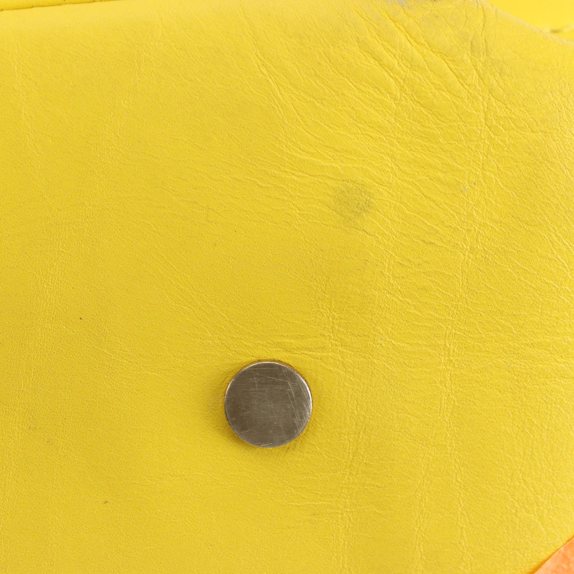 Jimmy Choo Tulita Mini Top Handle Bag in Yellow Leather