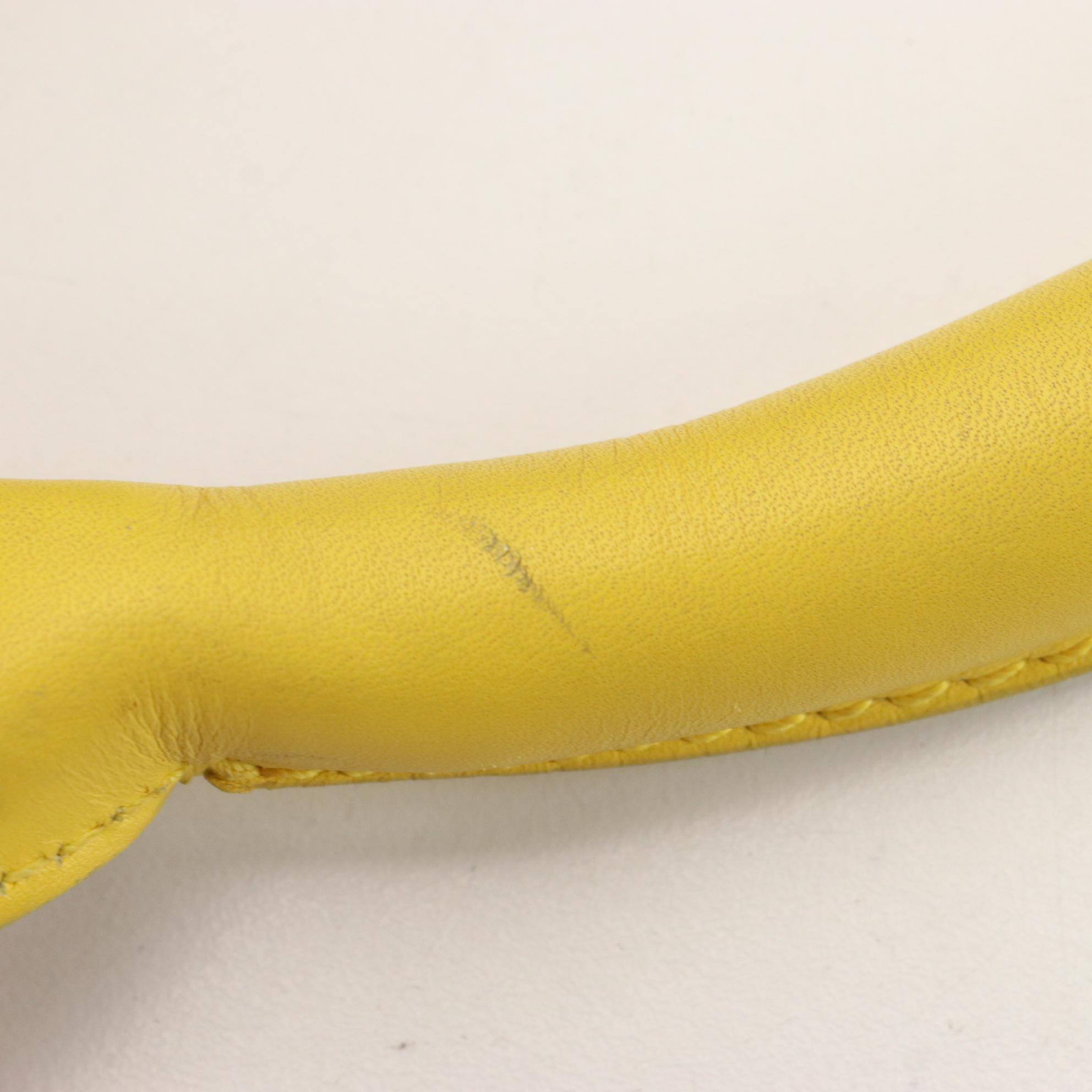 Jimmy Choo Tulita Mini Top Handle Bag in Yellow Leather