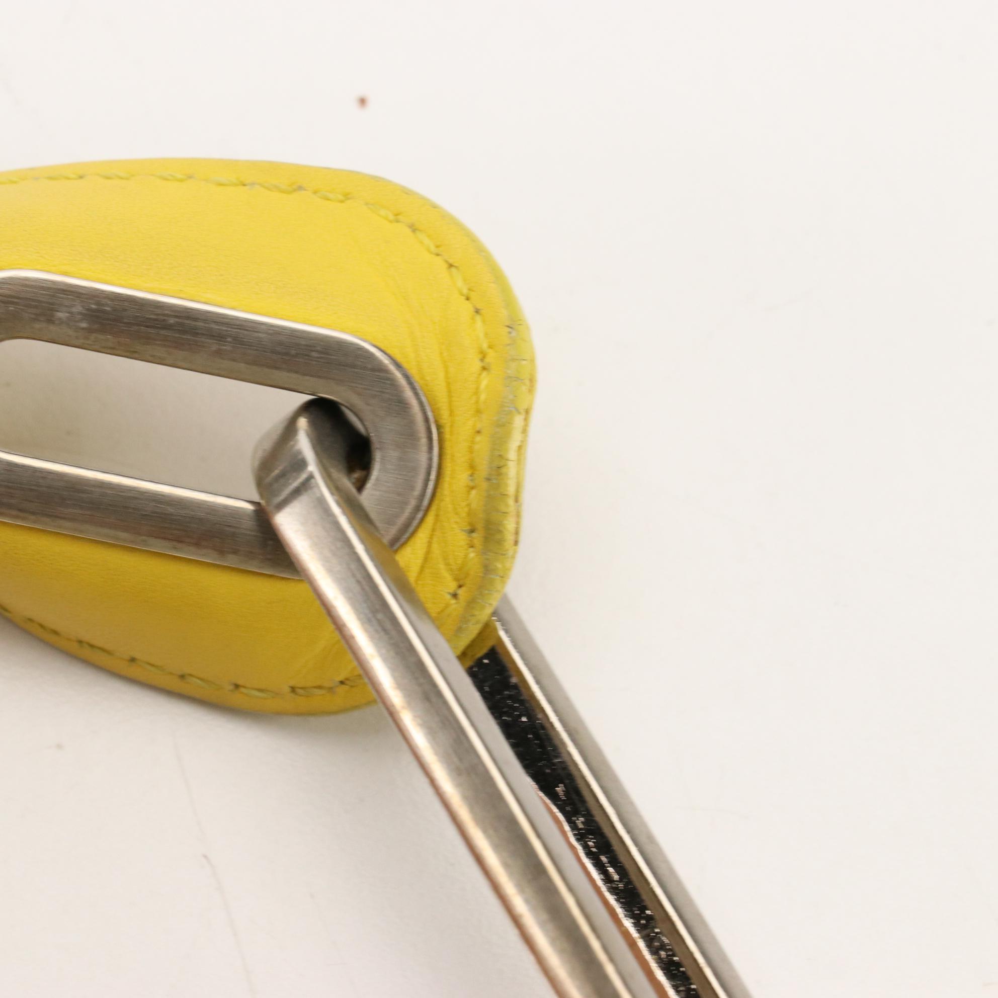 Jimmy Choo Tulita Mini Top Handle Bag in Yellow Leather