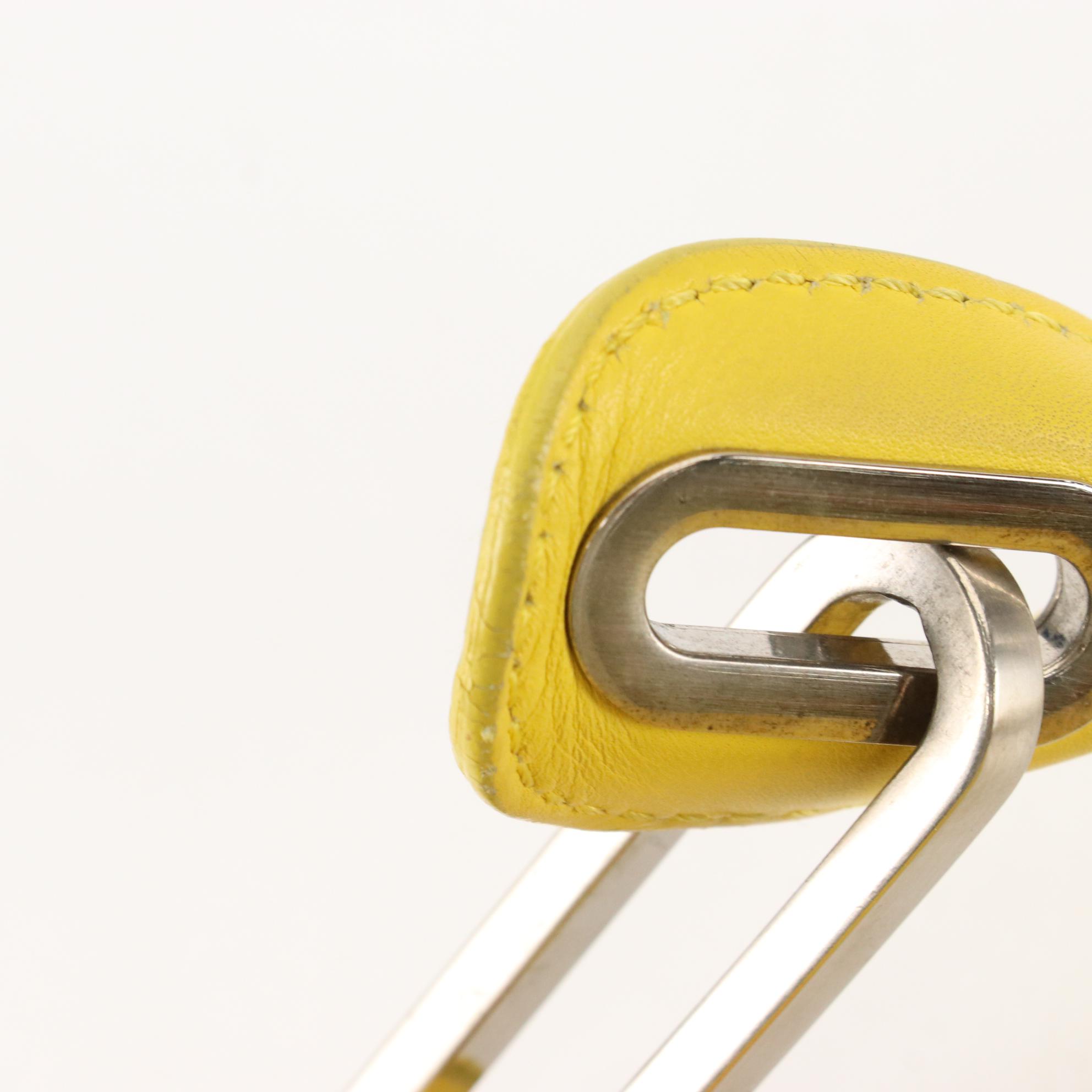 Jimmy Choo Tulita Mini Top Handle Bag in Yellow Leather