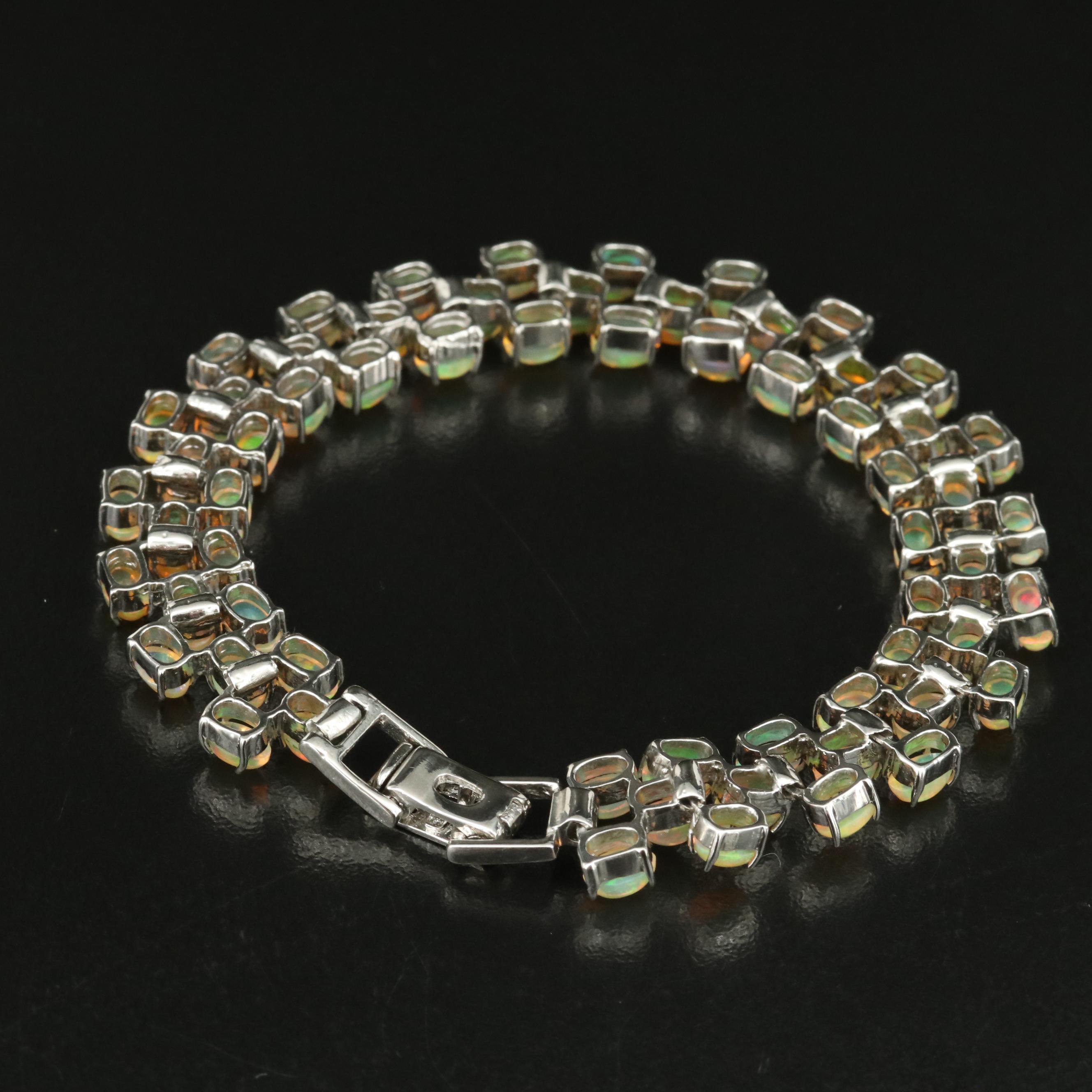 Sterling Opal Bracelet