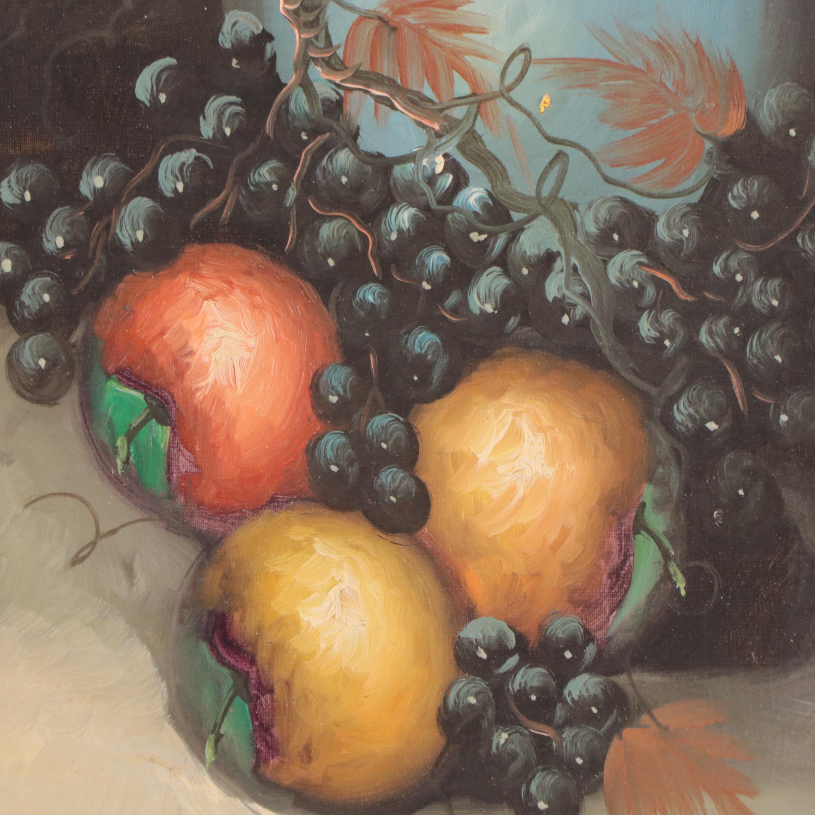 Oil Painting of Fruit Still Life