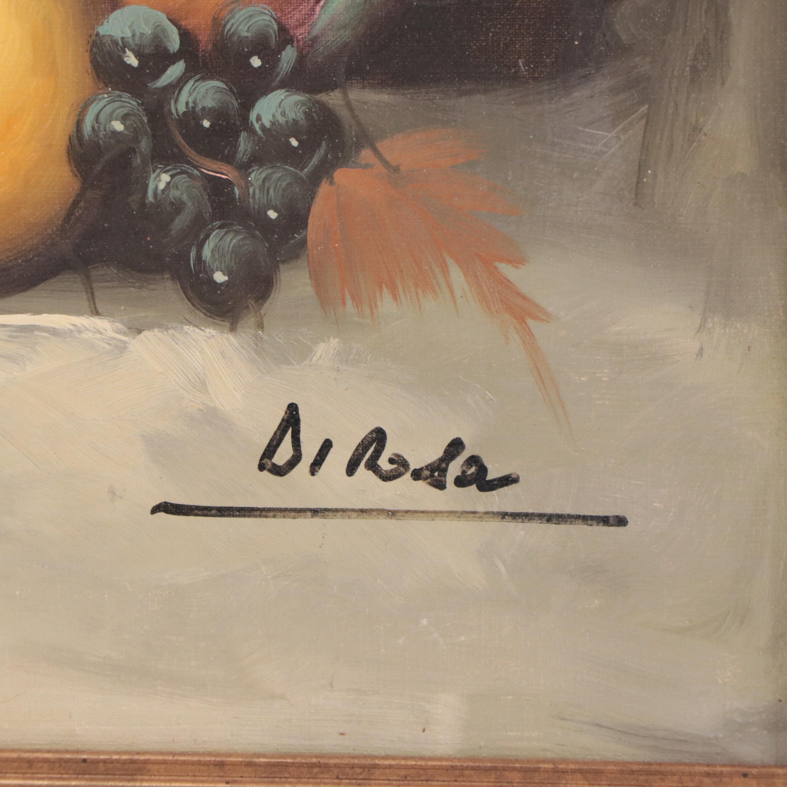 Oil Painting of Fruit Still Life