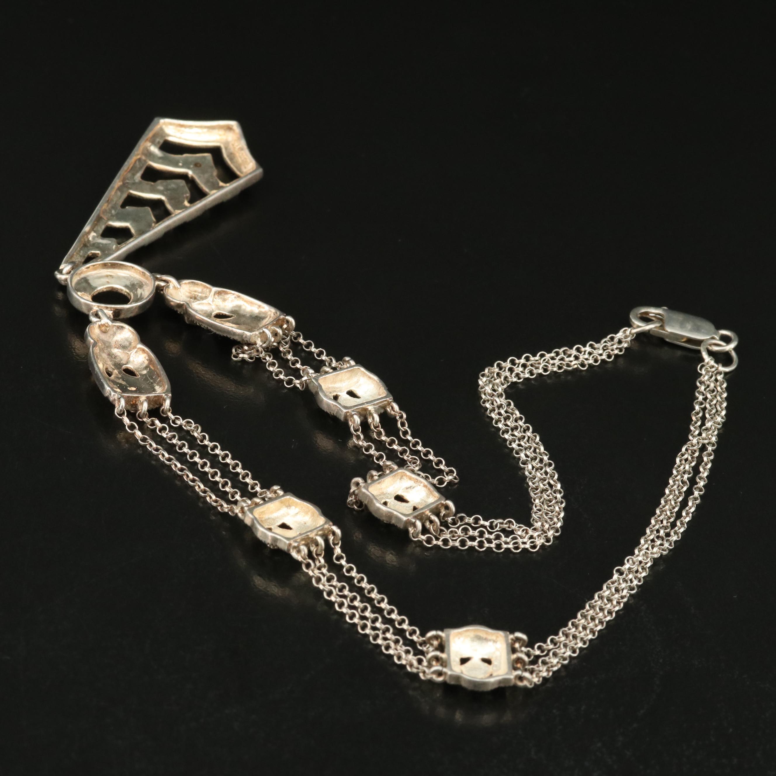 Sterling Marcasite Necklace