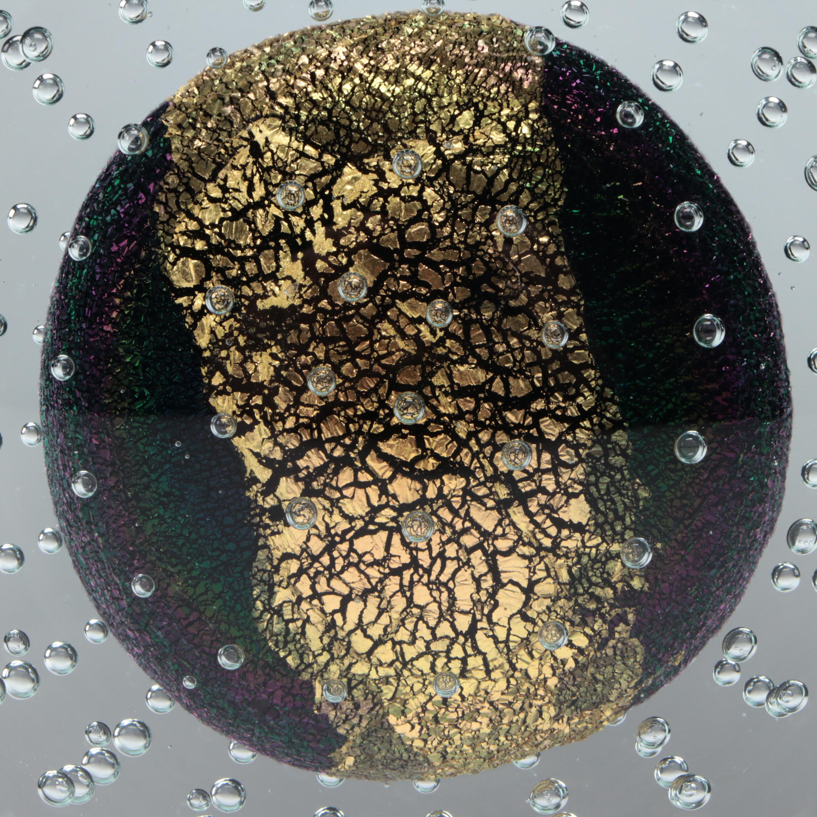 Robert Eickholt Art Glass Paperweight, 1997