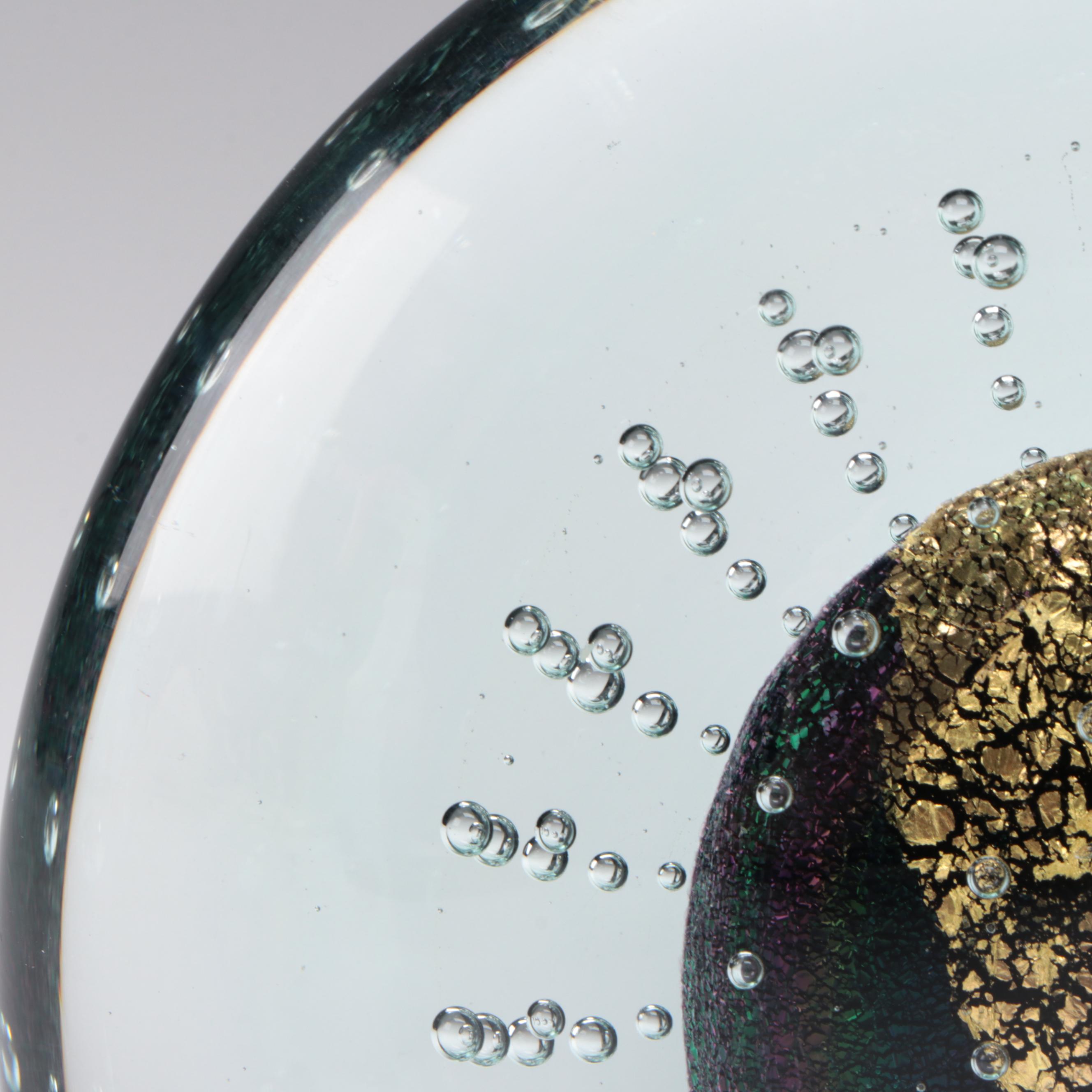 Robert Eickholt Art Glass Paperweight, 1997