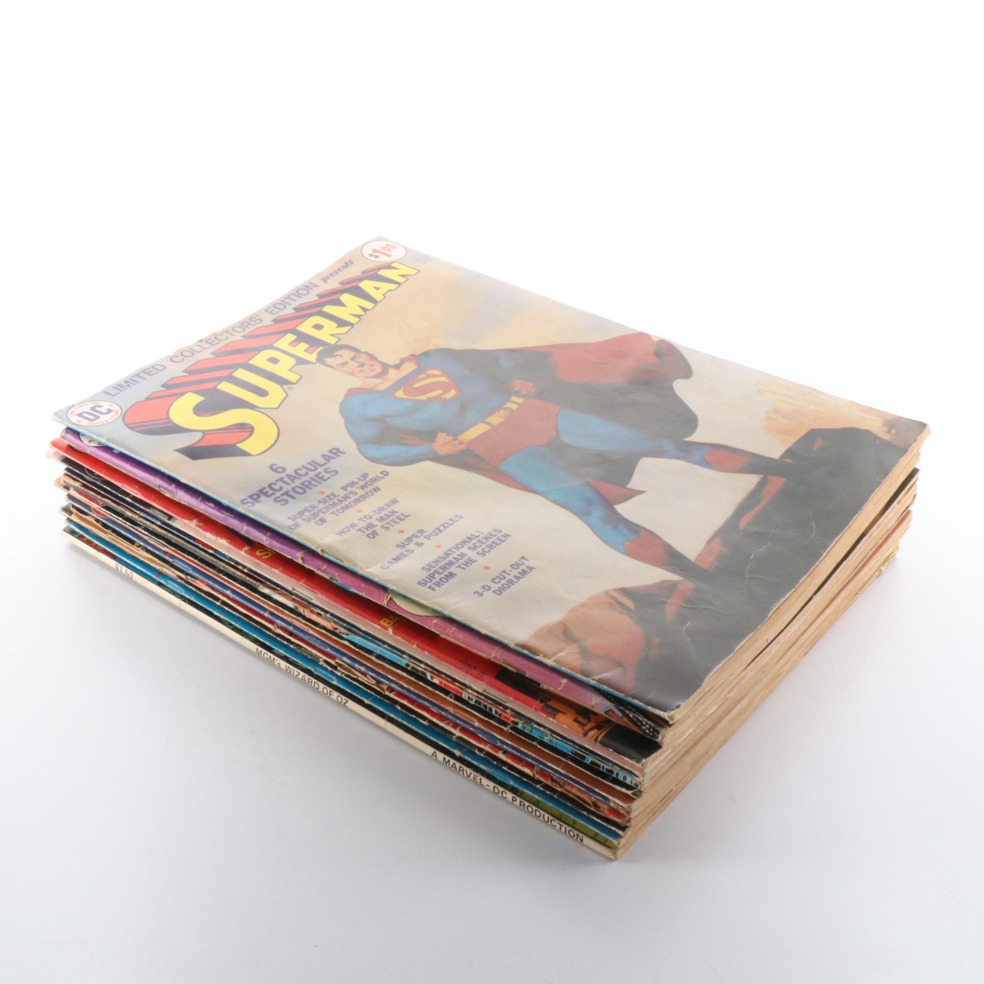 Limited Collector's Edition Batman, Superman and Other Oversized DC Comics