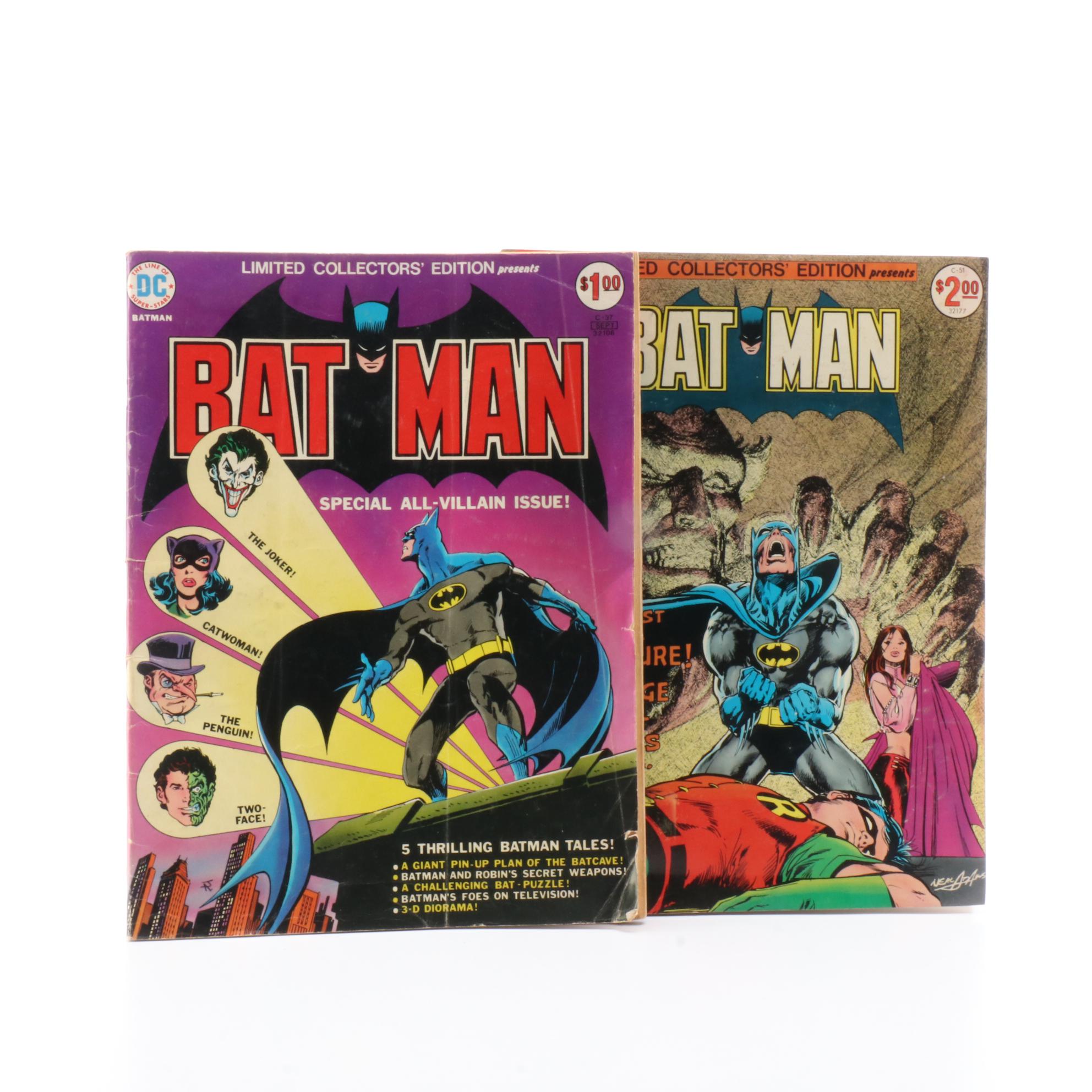 Limited Collector's Edition Batman, Superman and Other Oversized DC Comics