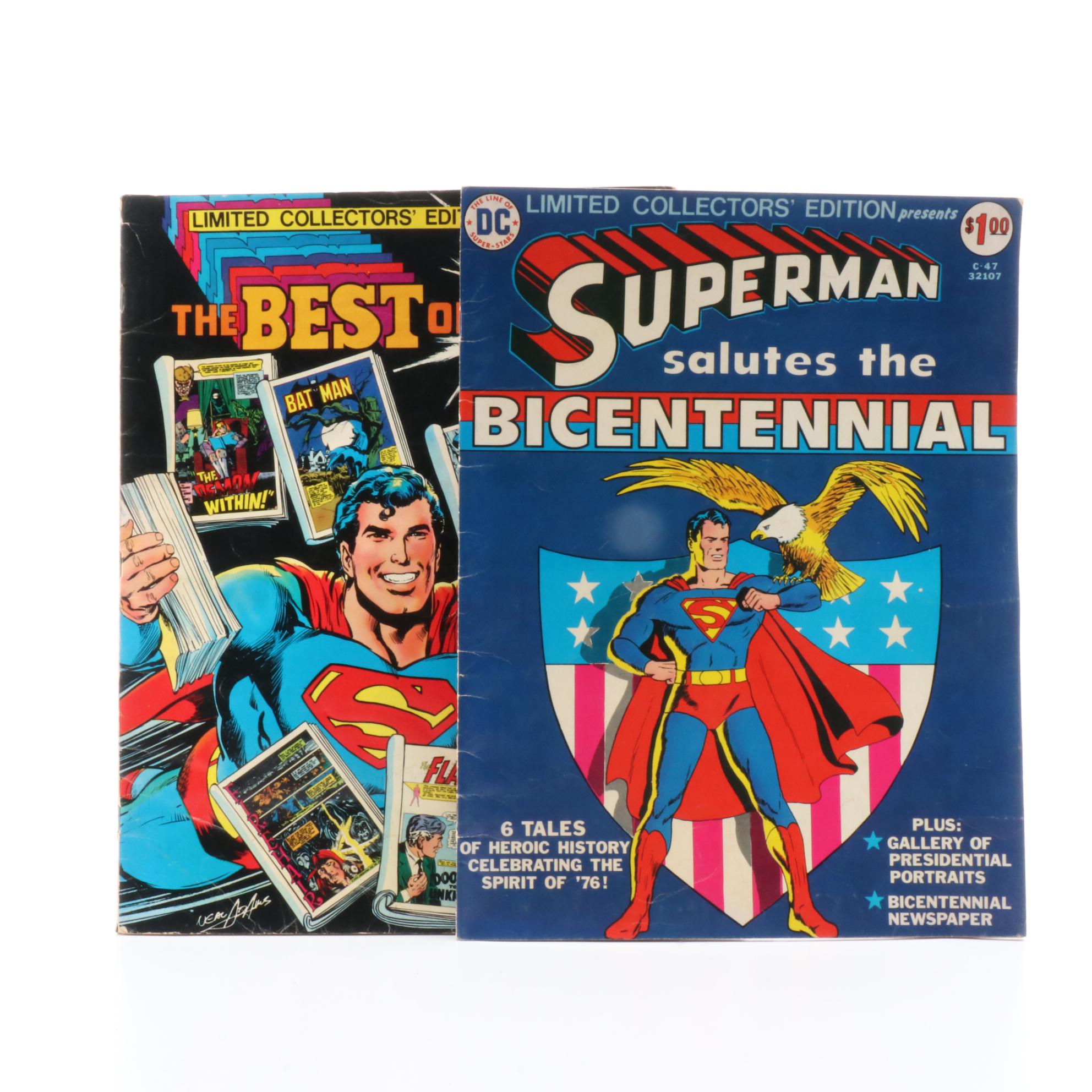 Limited Collector's Edition Batman, Superman and Other Oversized DC Comics