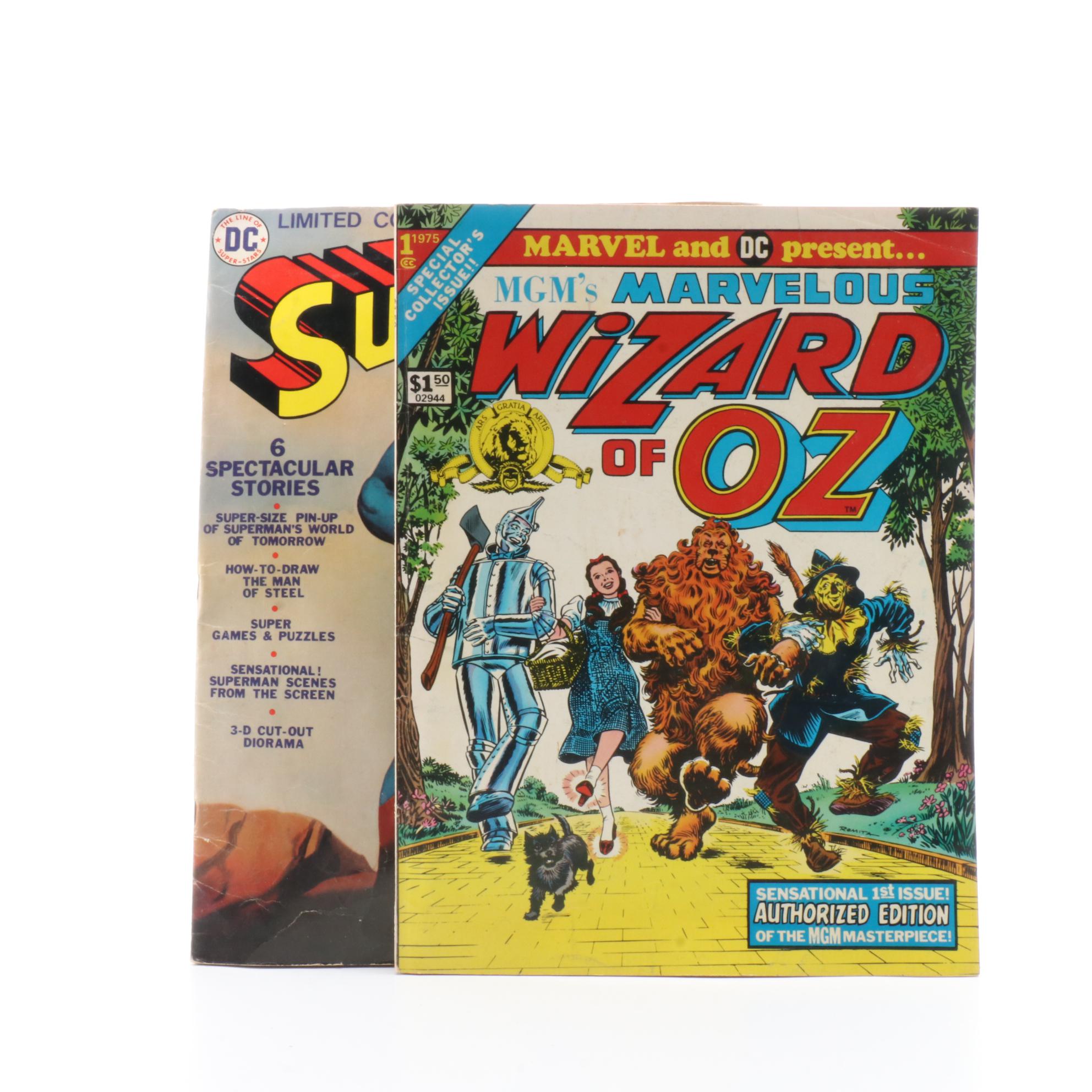 Limited Collector's Edition Batman, Superman and Other Oversized DC Comics