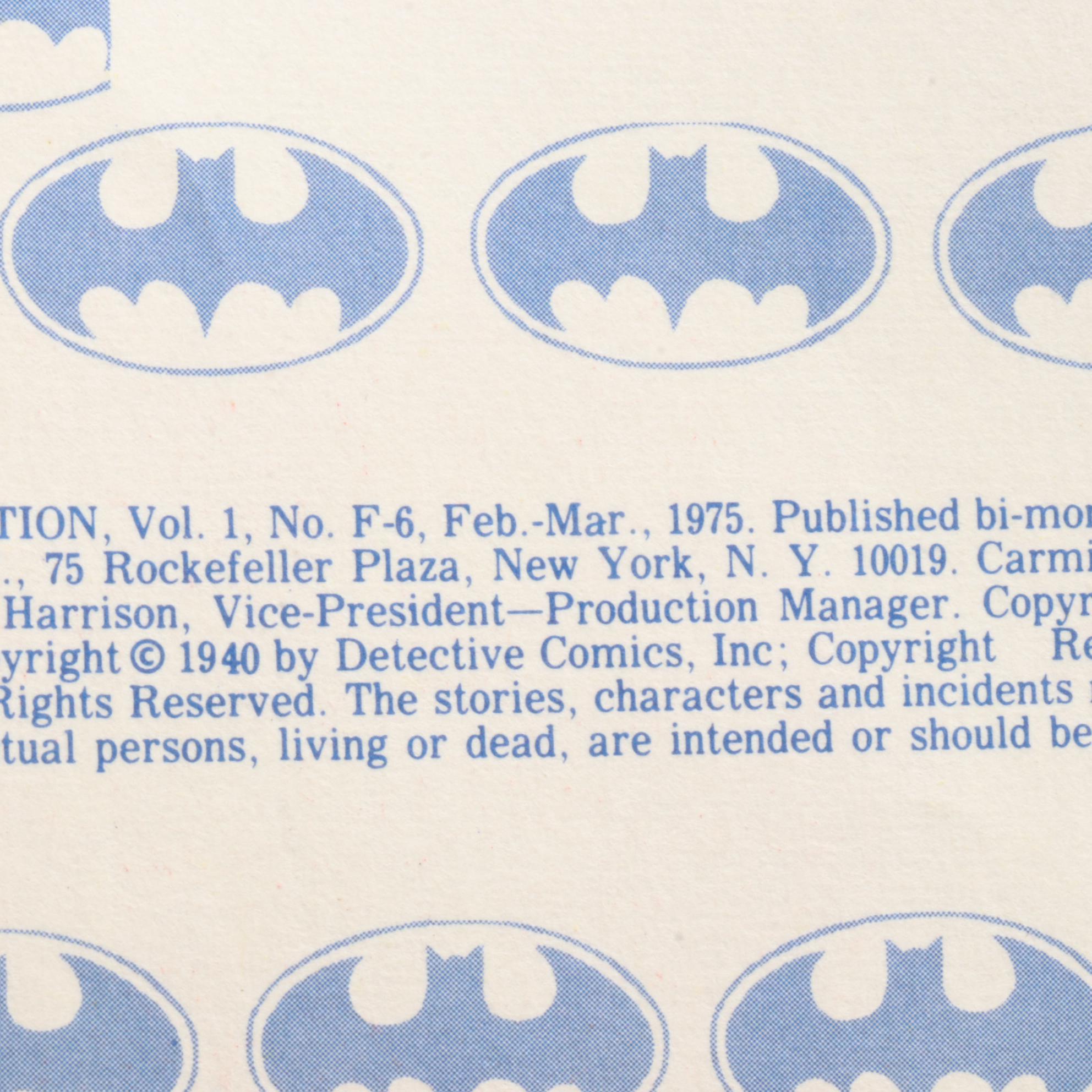 Limited Collector's Edition Batman, Superman and Other Oversized DC Comics