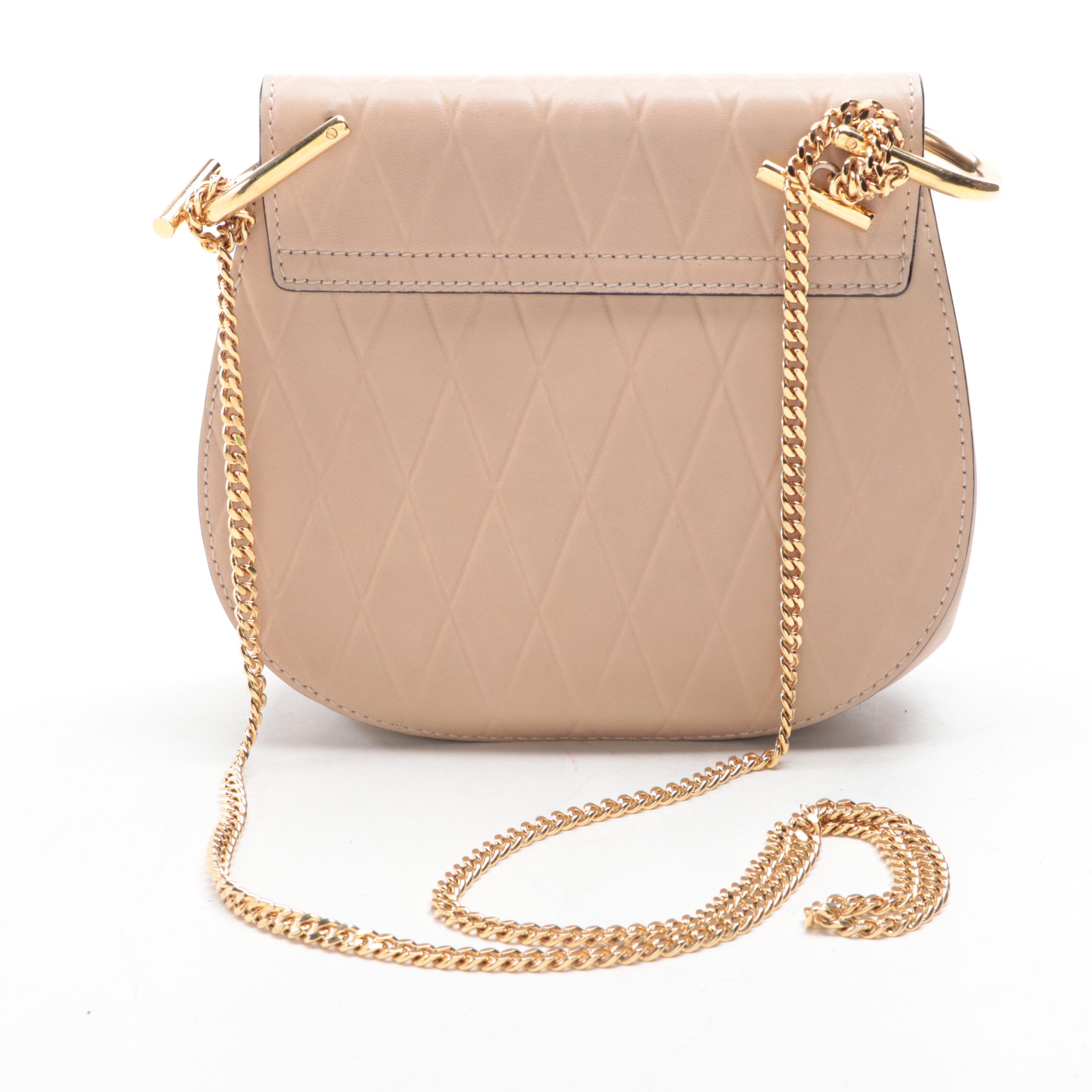 Chloé Drew Embossed Leather Crossbody Bag