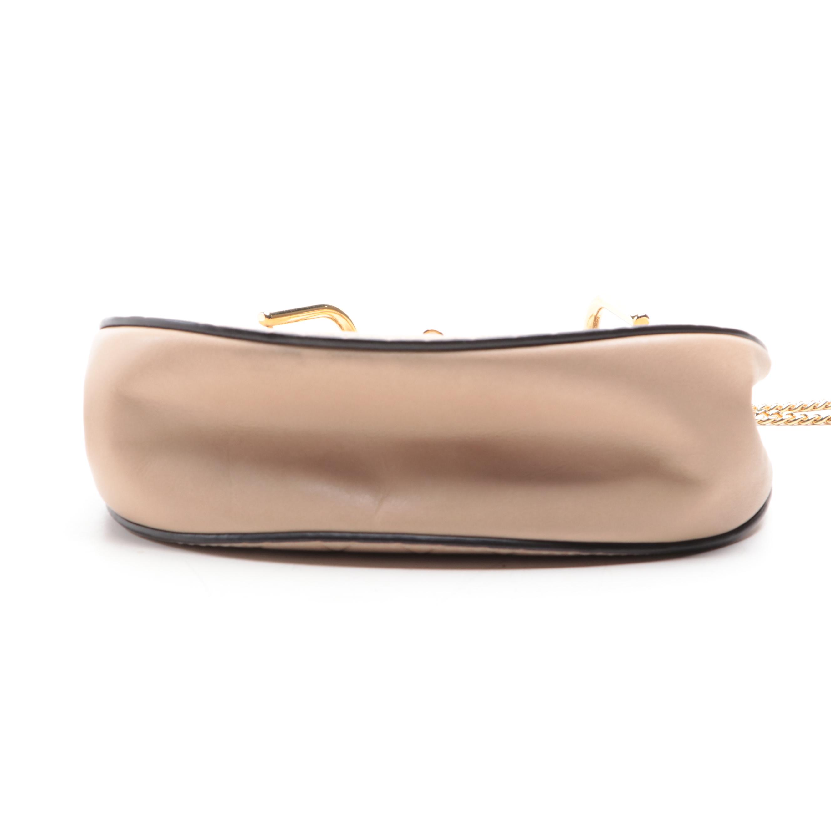 Chloé Drew Embossed Leather Crossbody Bag