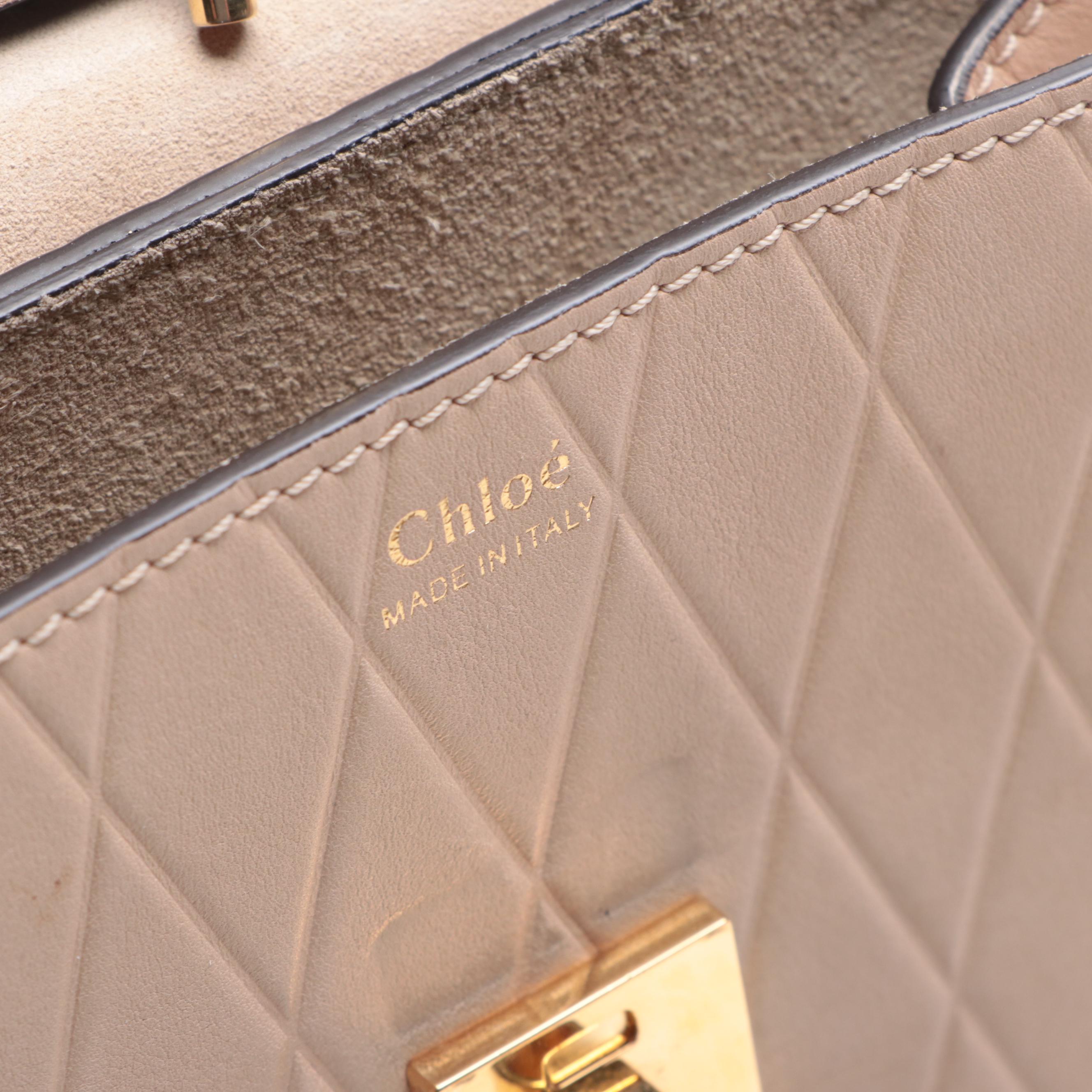 Chloé Drew Embossed Leather Crossbody Bag