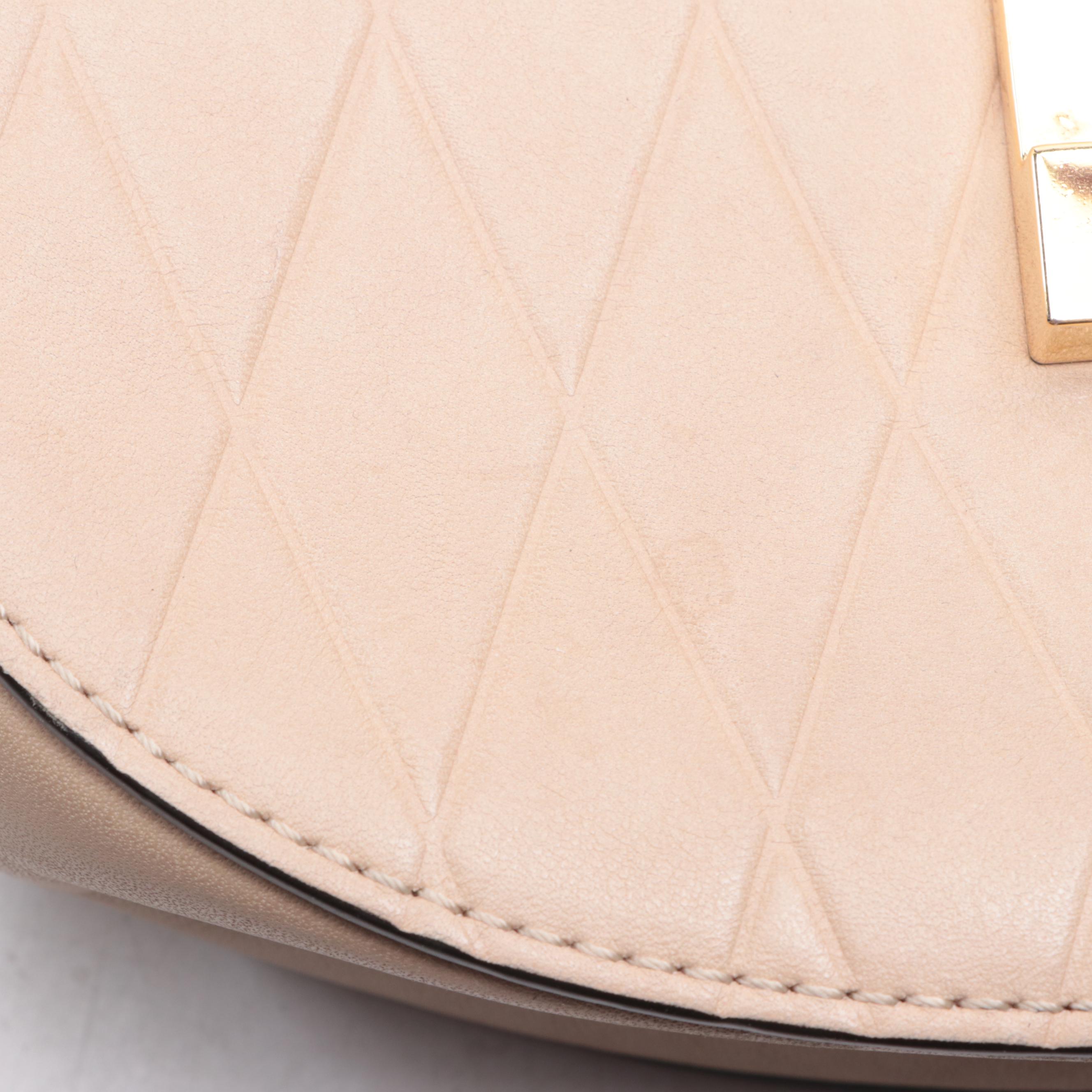 Chloé Drew Embossed Leather Crossbody Bag