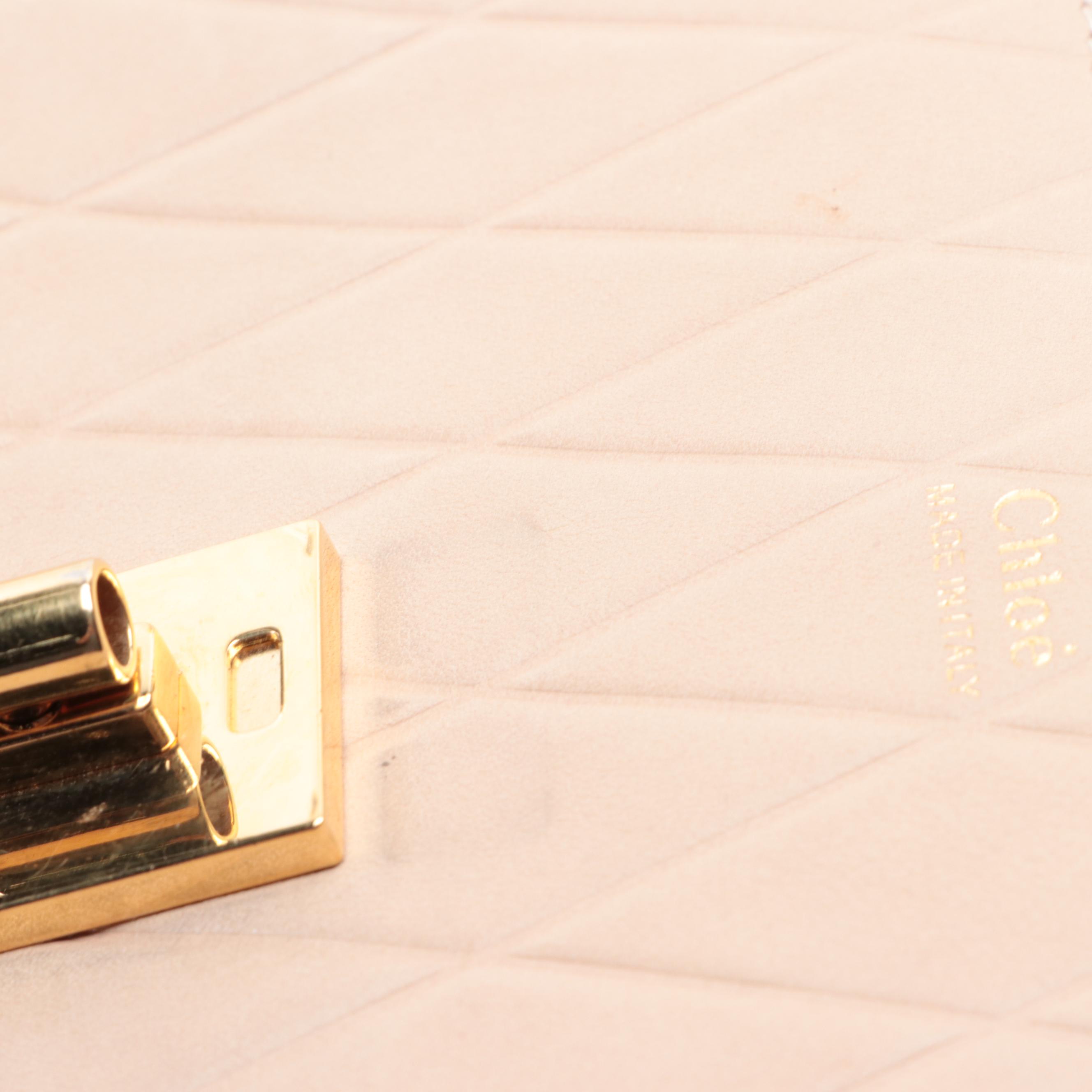 Chloé Drew Embossed Leather Crossbody Bag