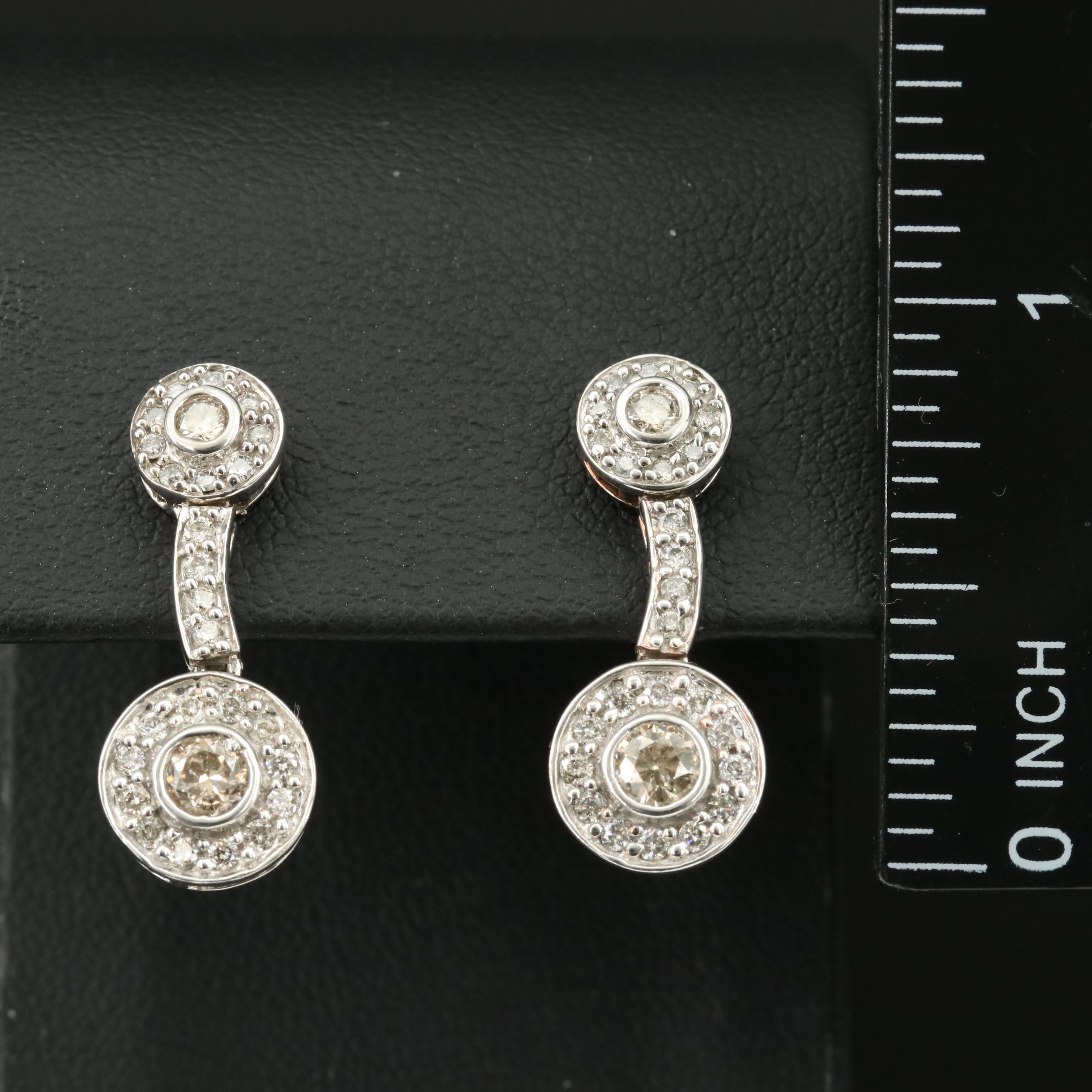 14K 1.02 CTW Diamond Earrings
