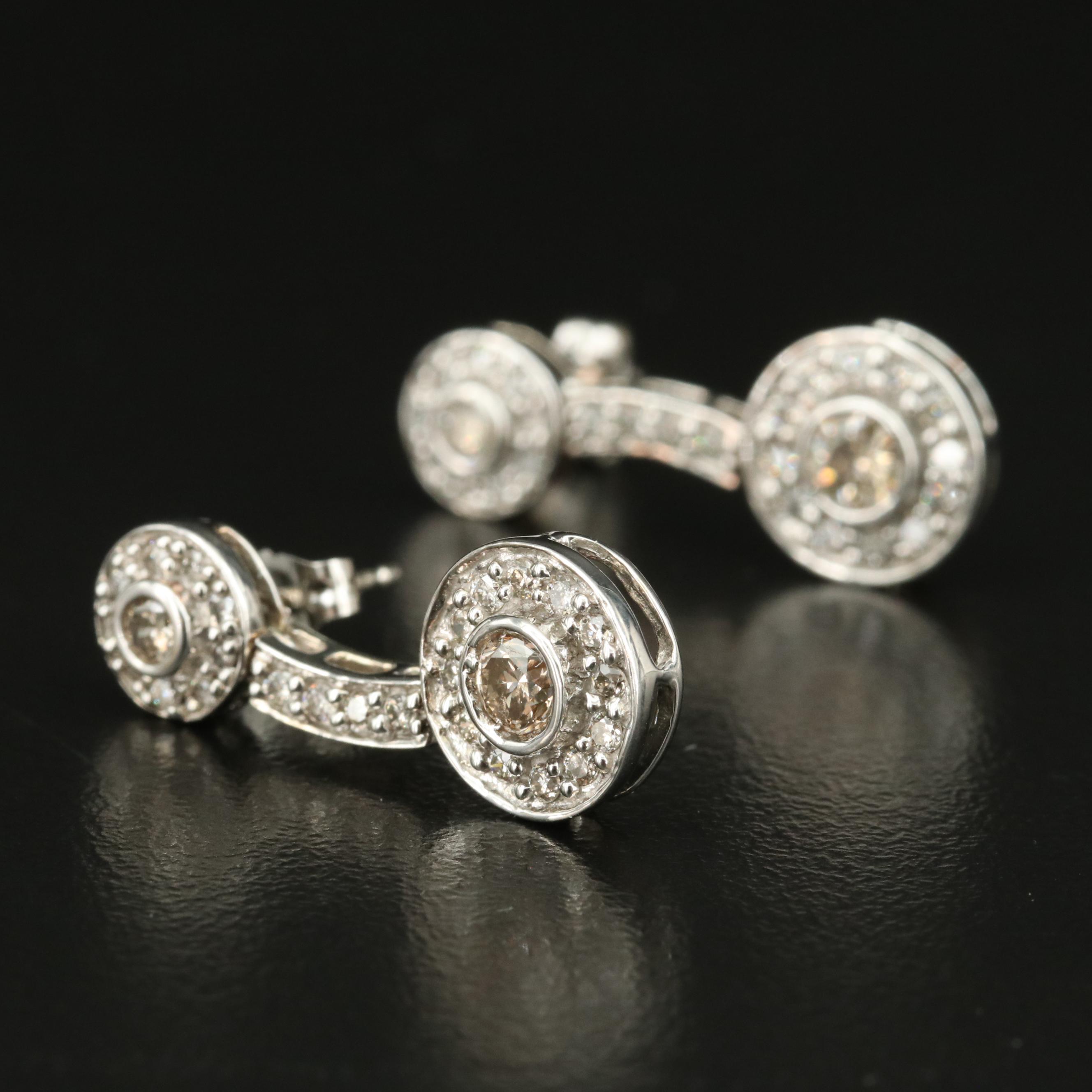 14K 1.02 CTW Diamond Earrings