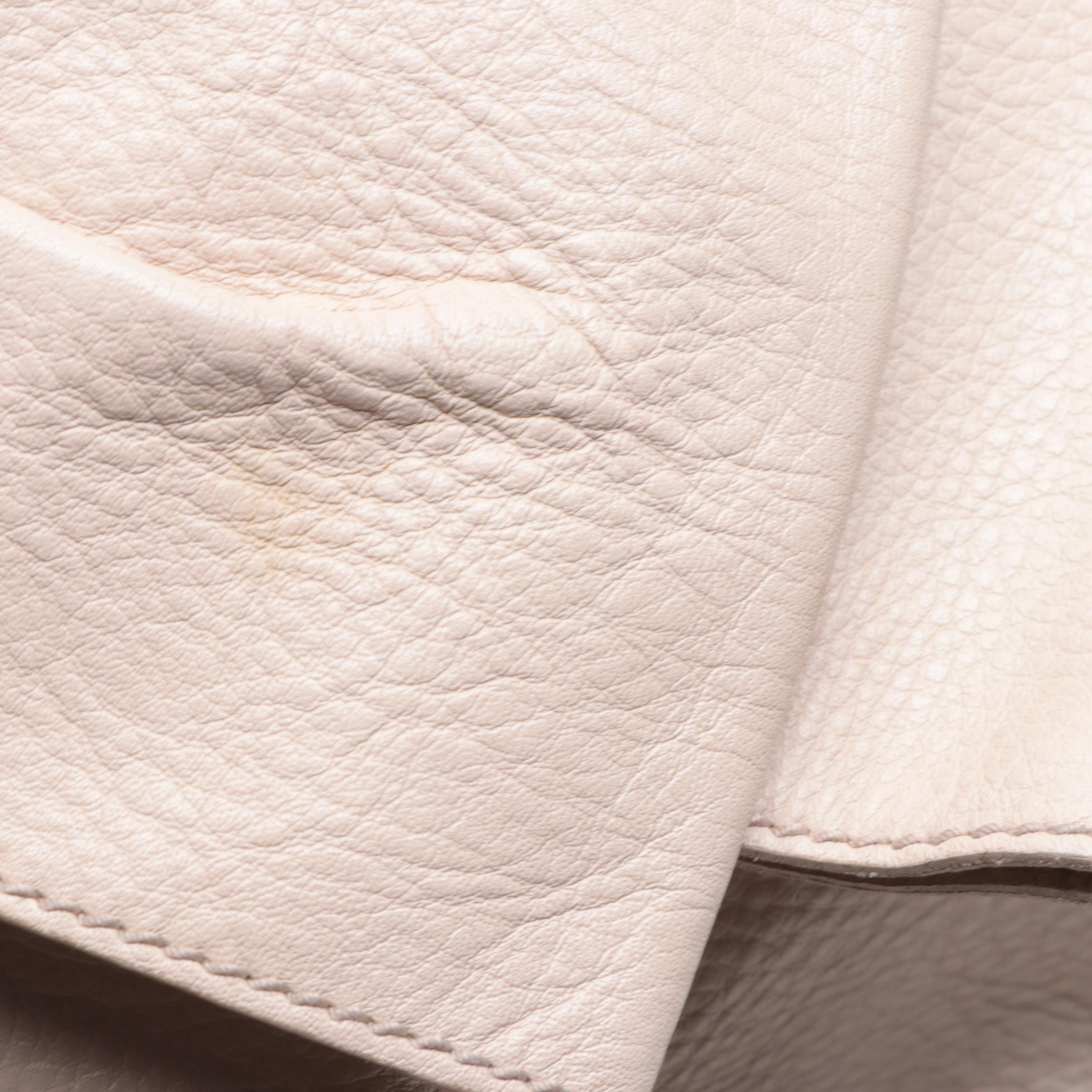 Yves Saint Laurent Rive Gauche Handbag with Bow Detail and Zip Pouch in Leather