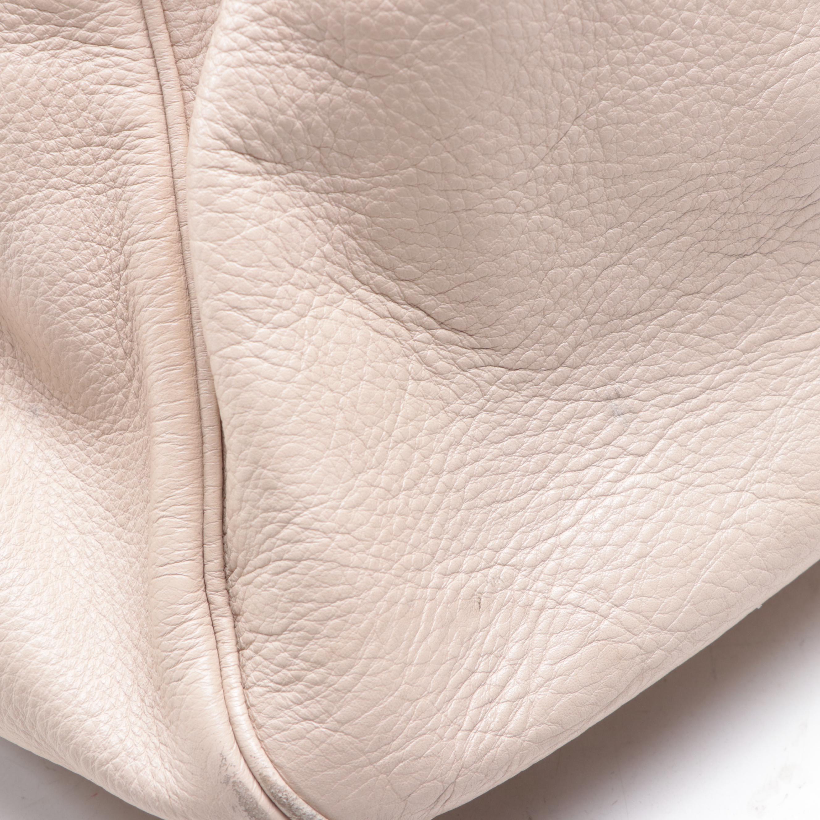 Yves Saint Laurent Rive Gauche Handbag with Bow Detail and Zip Pouch in Leather