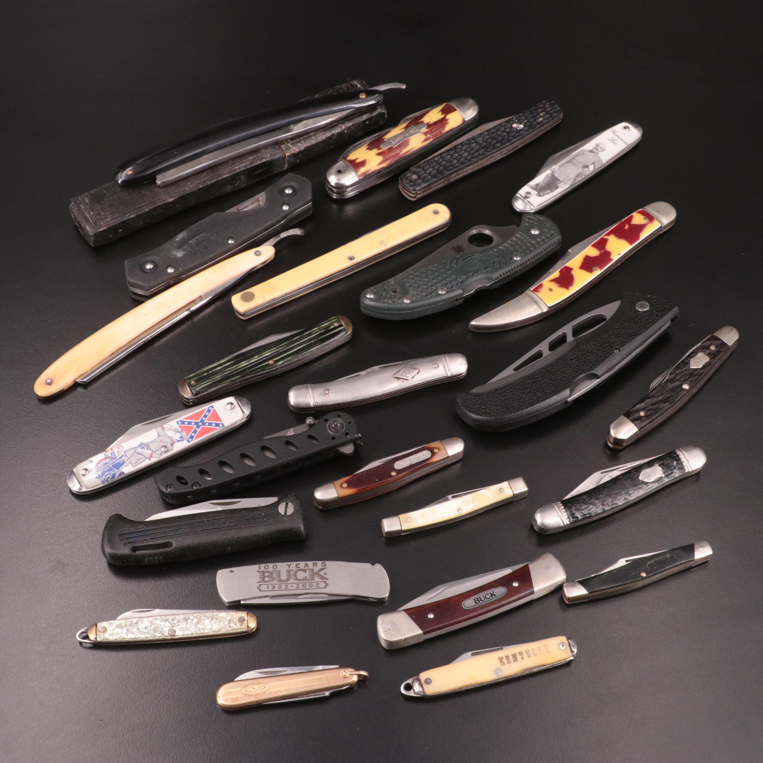 Twenty Knives Including Buck