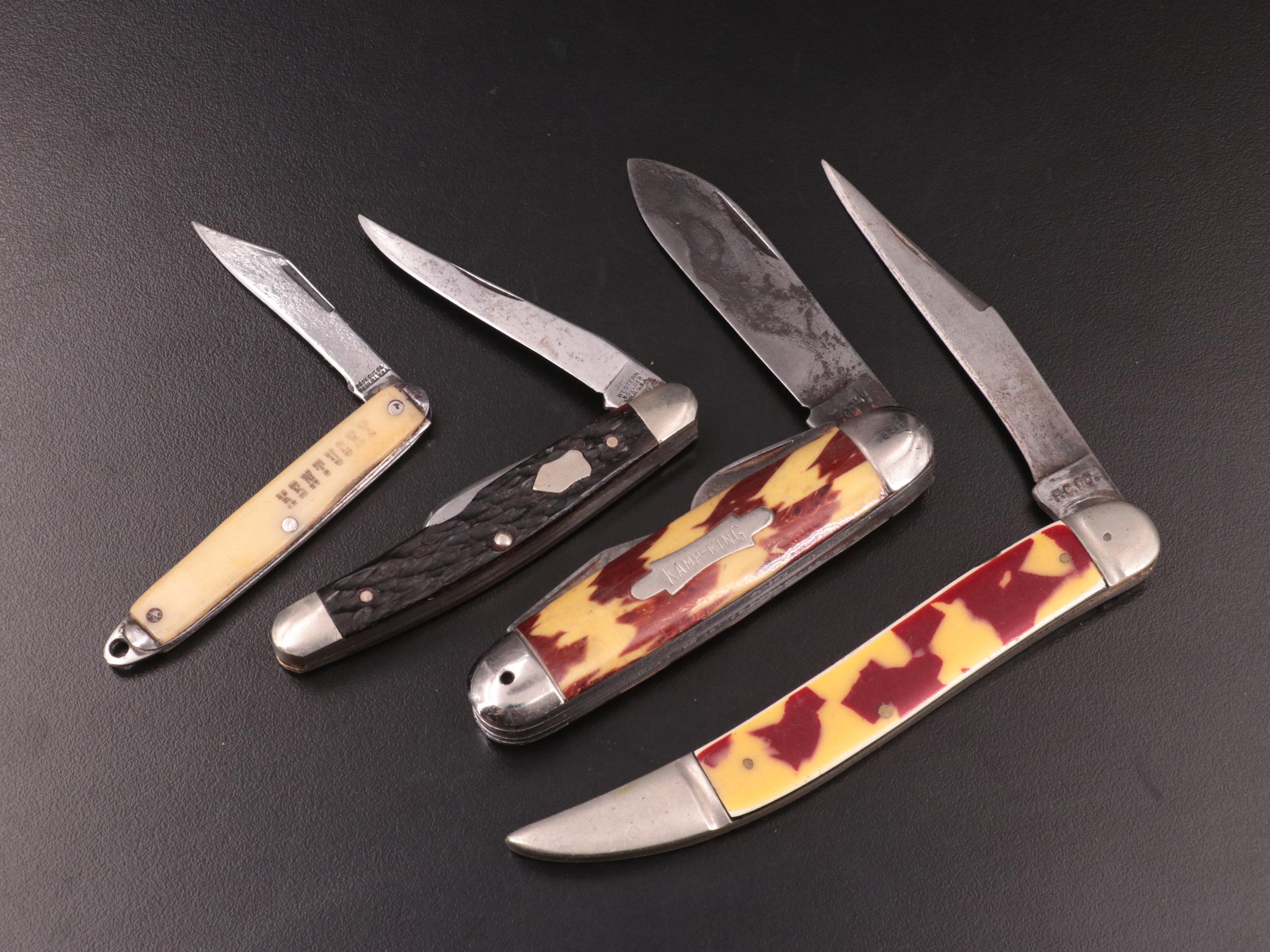 Twenty Knives Including Buck