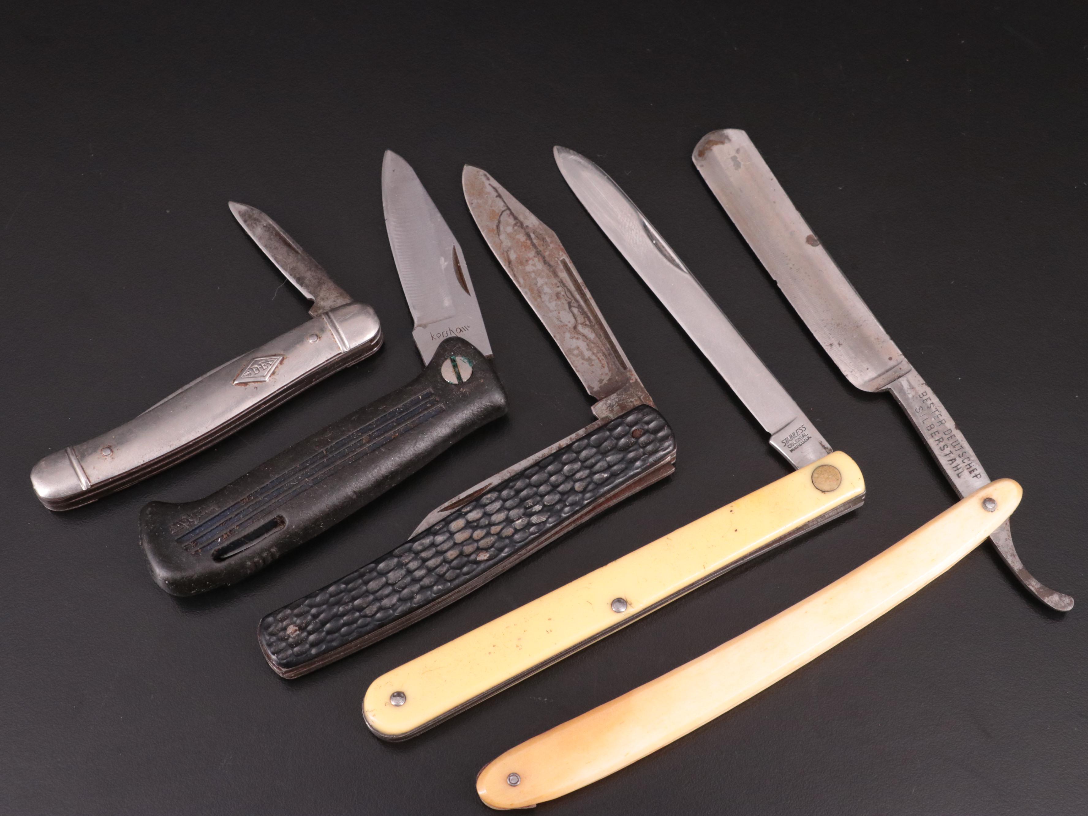 Twenty Knives Including Buck