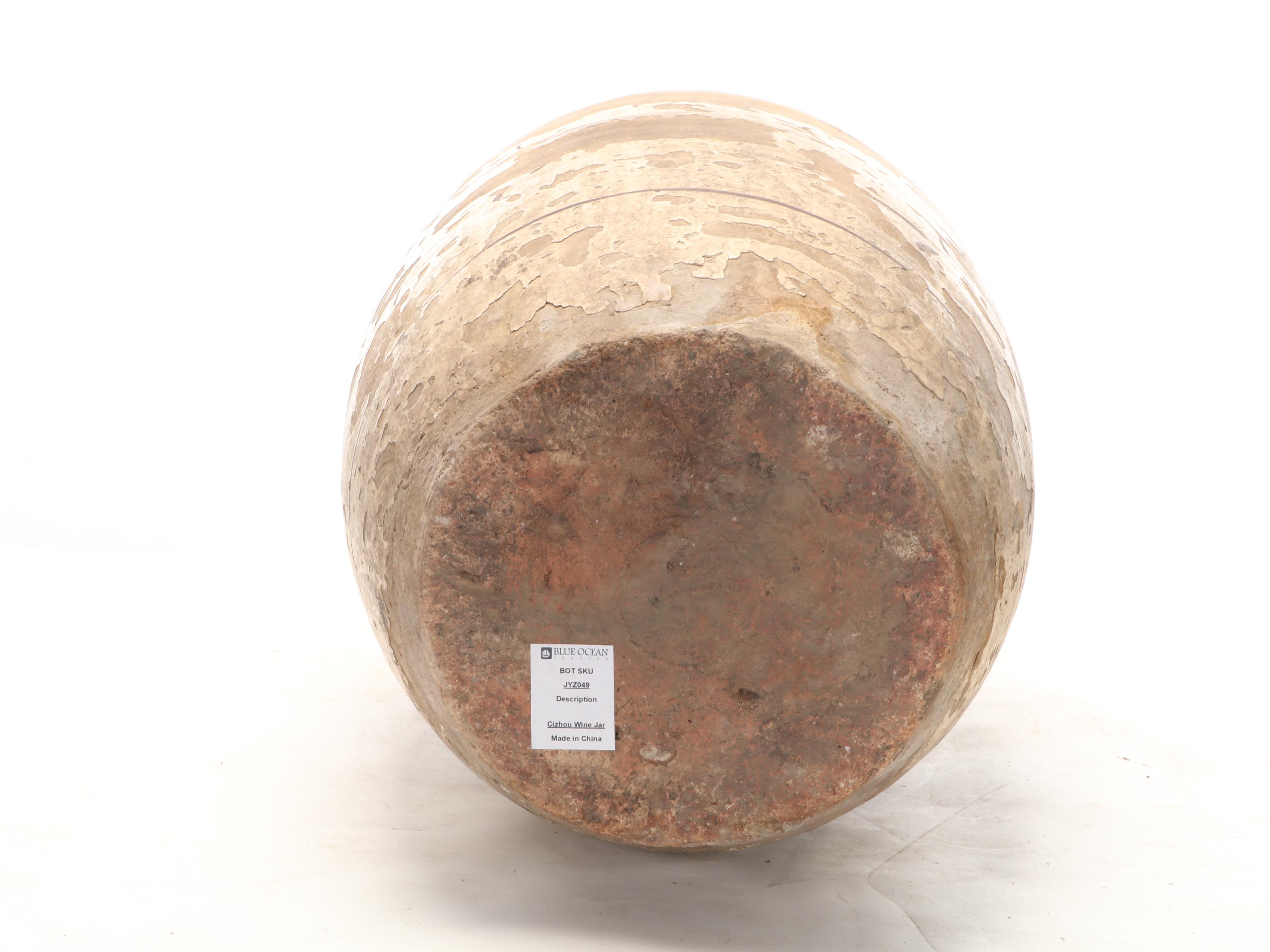 Chinese Cizhou Earthenware Wine Jar