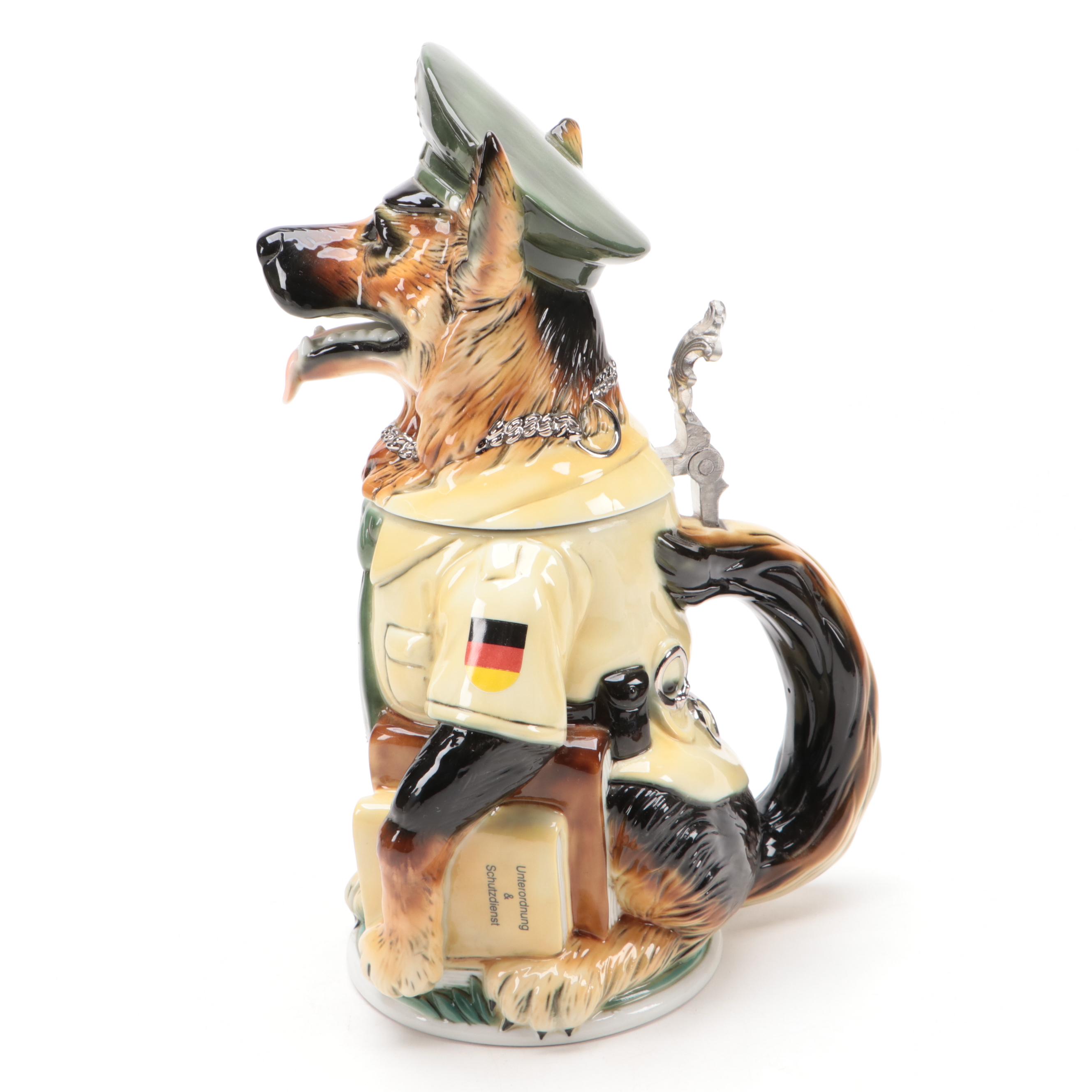 Stahl-PKT "The German Shepherd" Ceramic Beer Stein