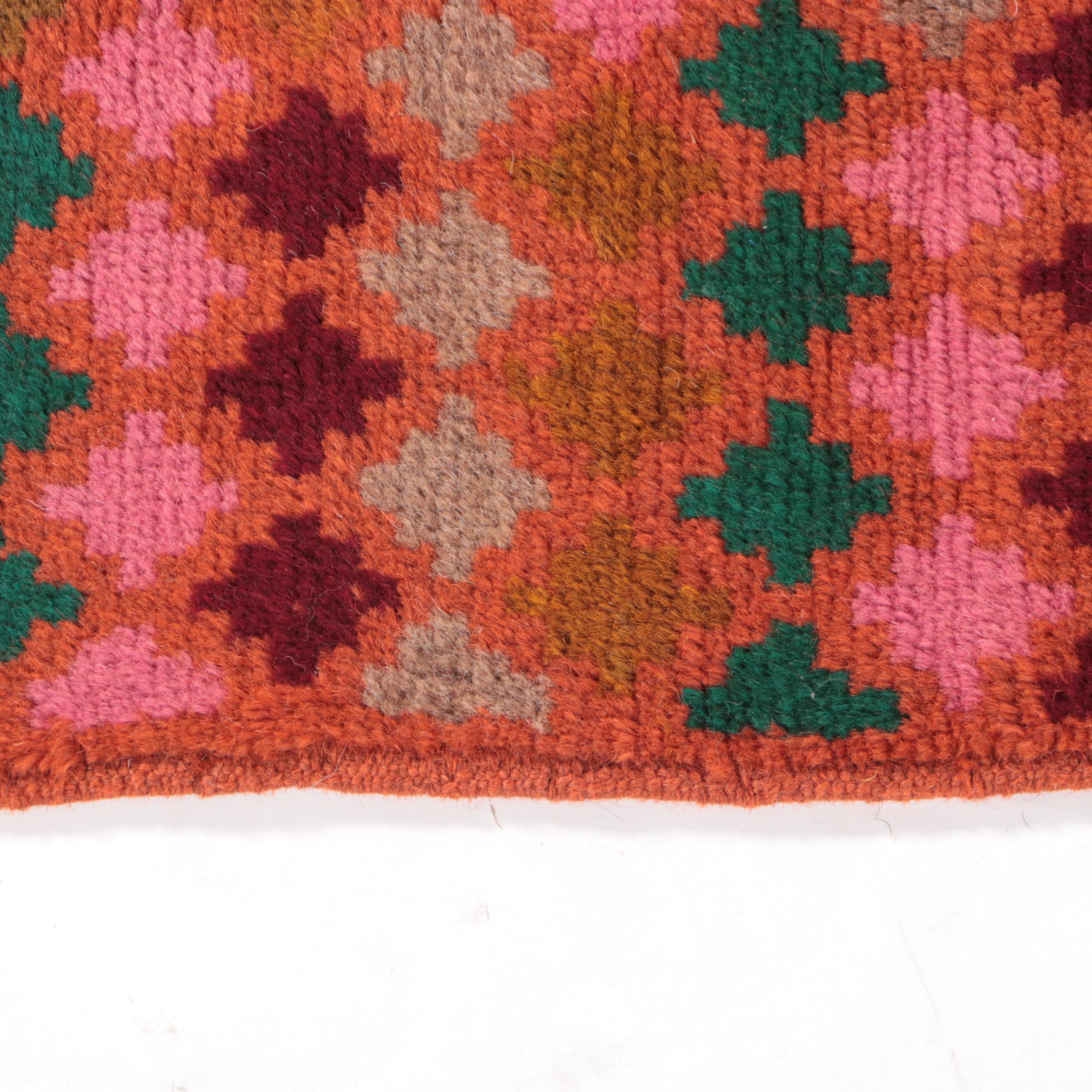 2'8 x 3'9 Hand-Knotted Afghan Baluch Accent Rug