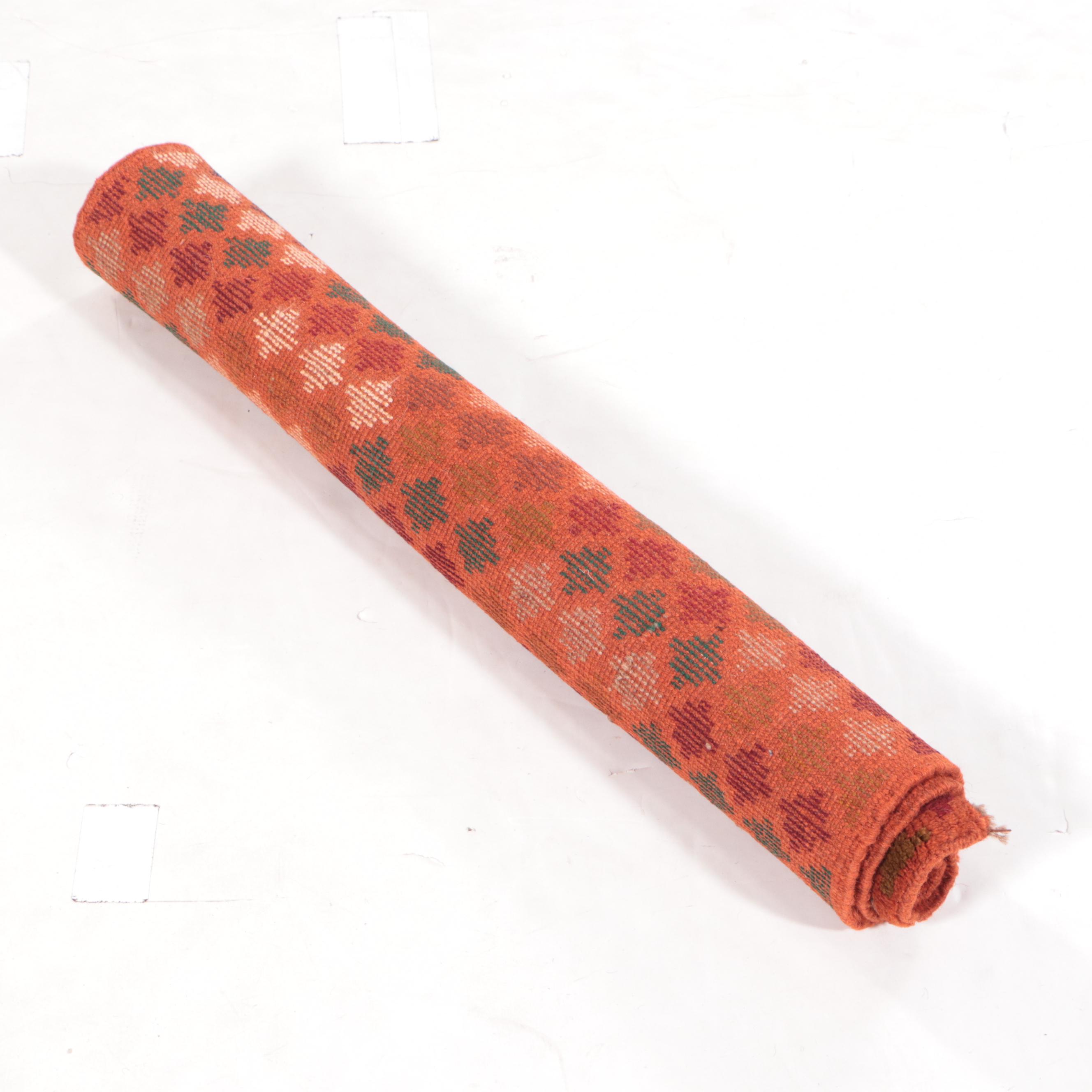 2'8 x 3'9 Hand-Knotted Afghan Baluch Accent Rug