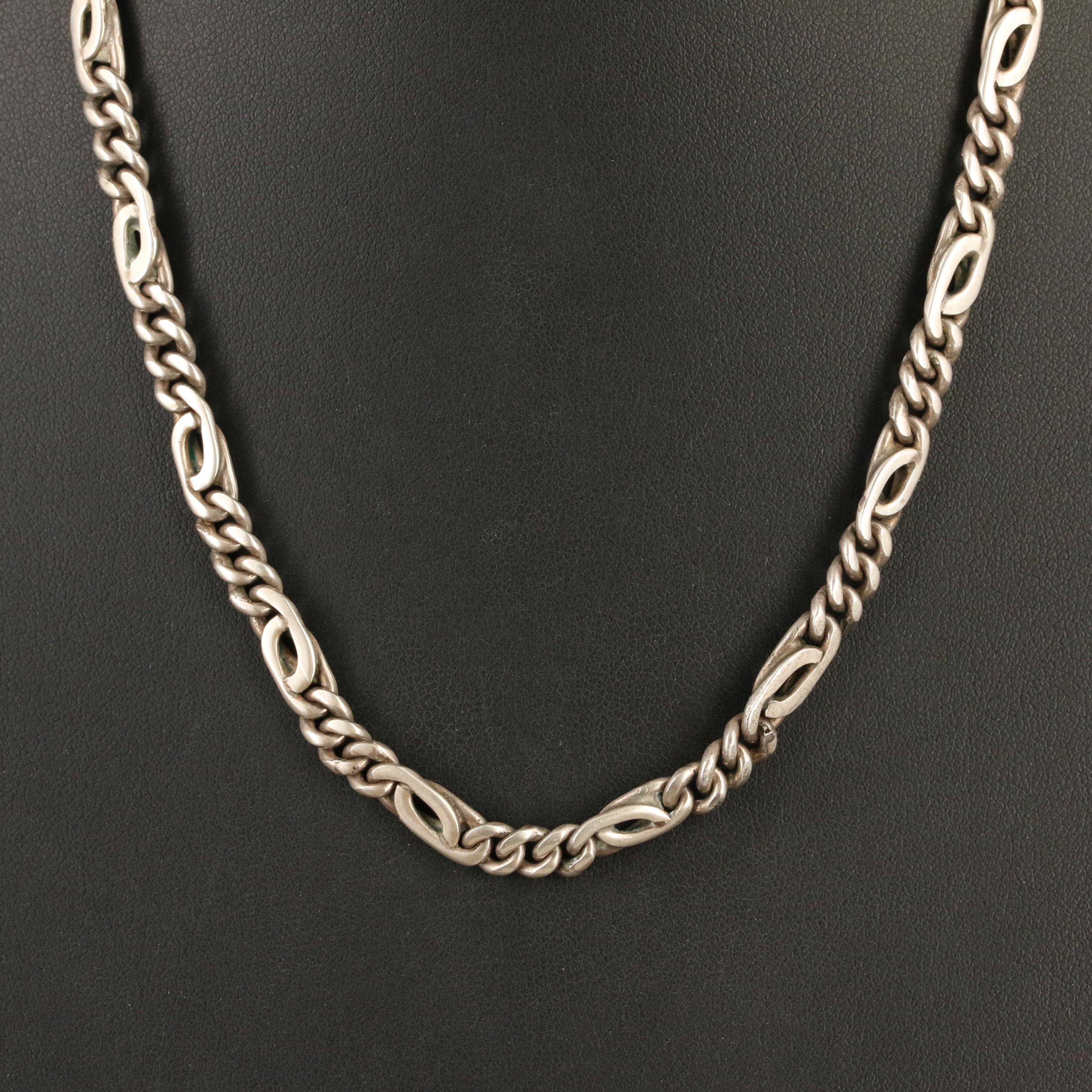 Mexican Sterling Figaro Chain