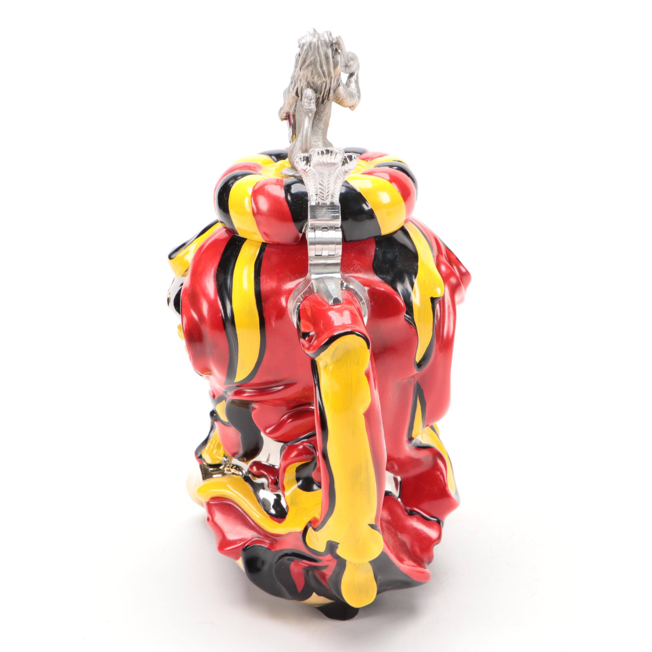 Westerwald Team German Knight's Helmet Beer Stein