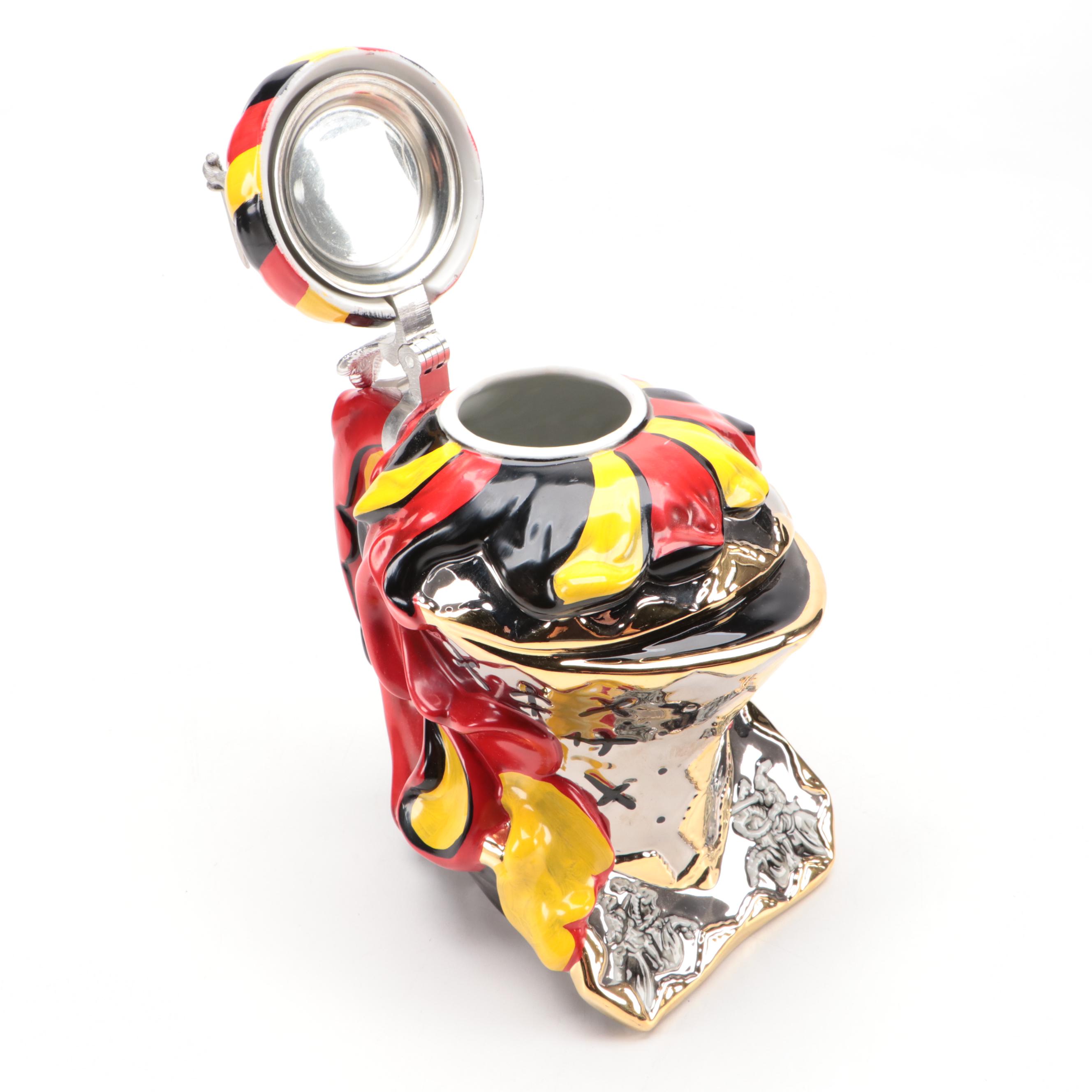 Westerwald Team German Knight's Helmet Beer Stein