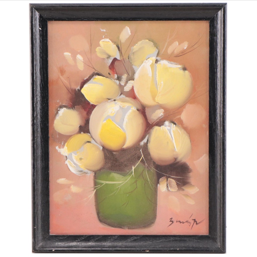 Oil Painting of Floral Still Life