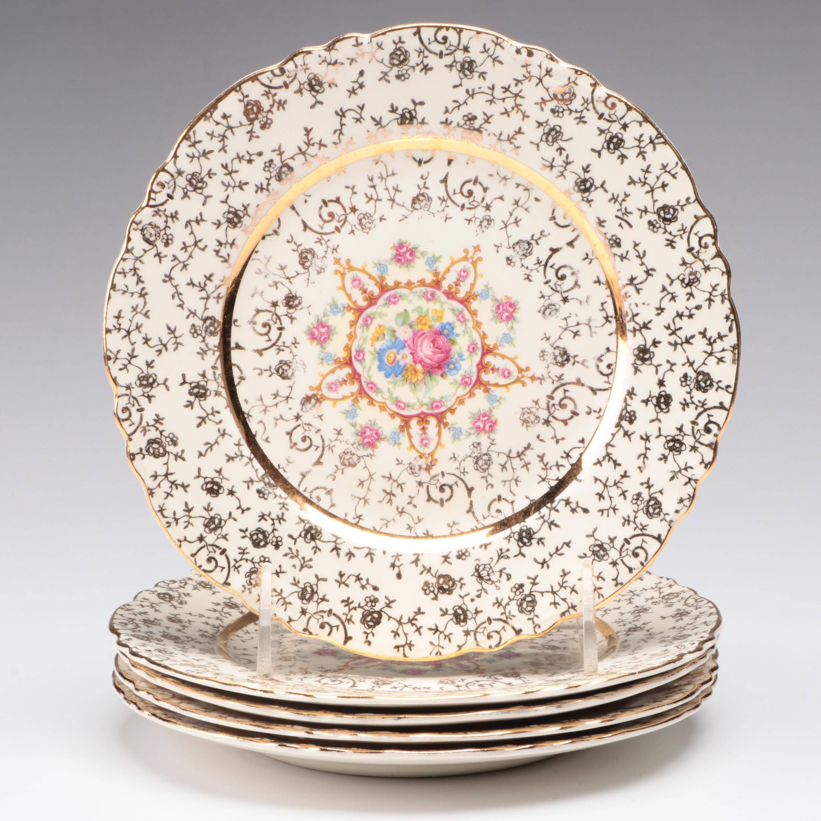 Indiana Glass "Harvest Grape" Lemonade Set with Other Salad Plates and Milk Jug