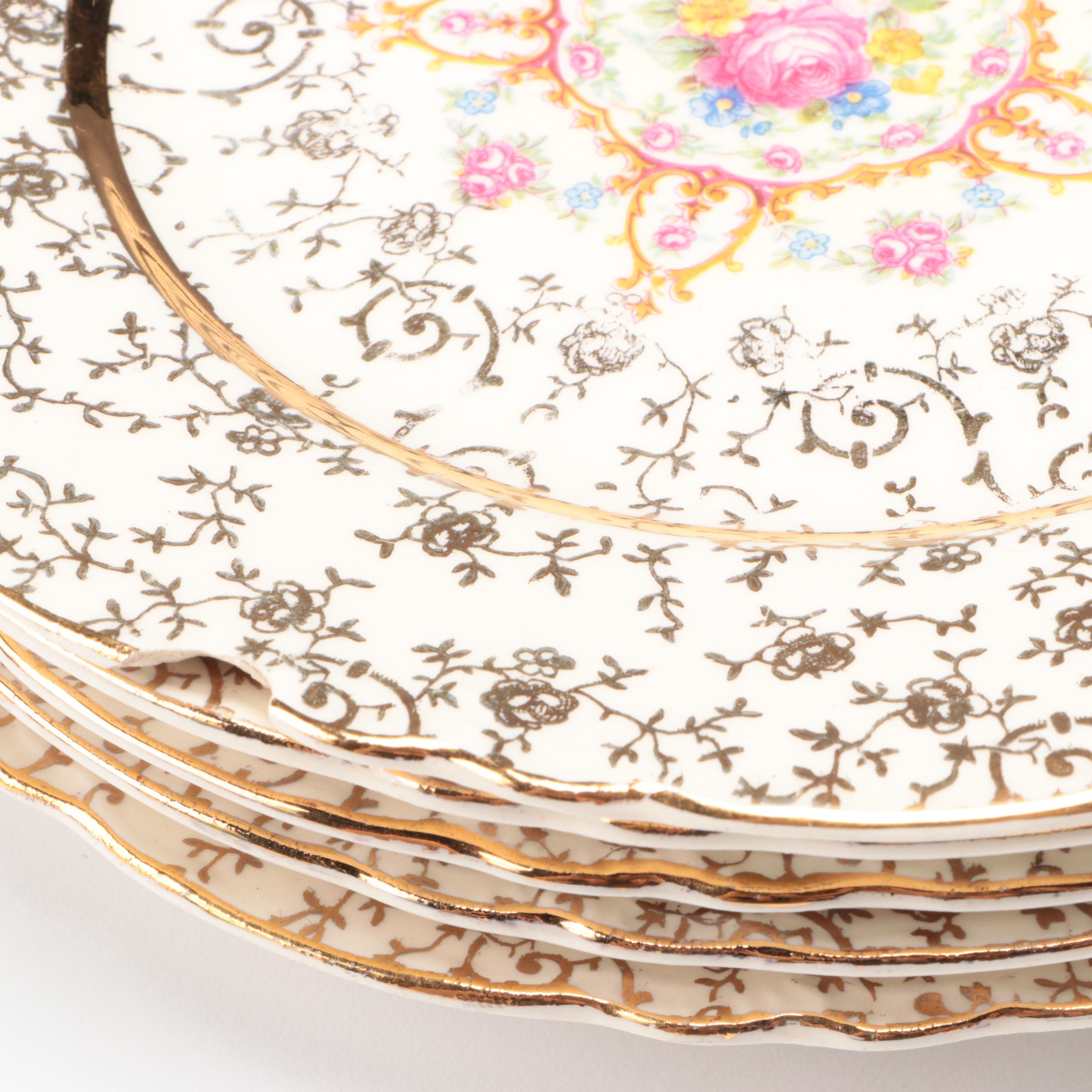 Indiana Glass "Harvest Grape" Lemonade Set with Other Salad Plates and Milk Jug