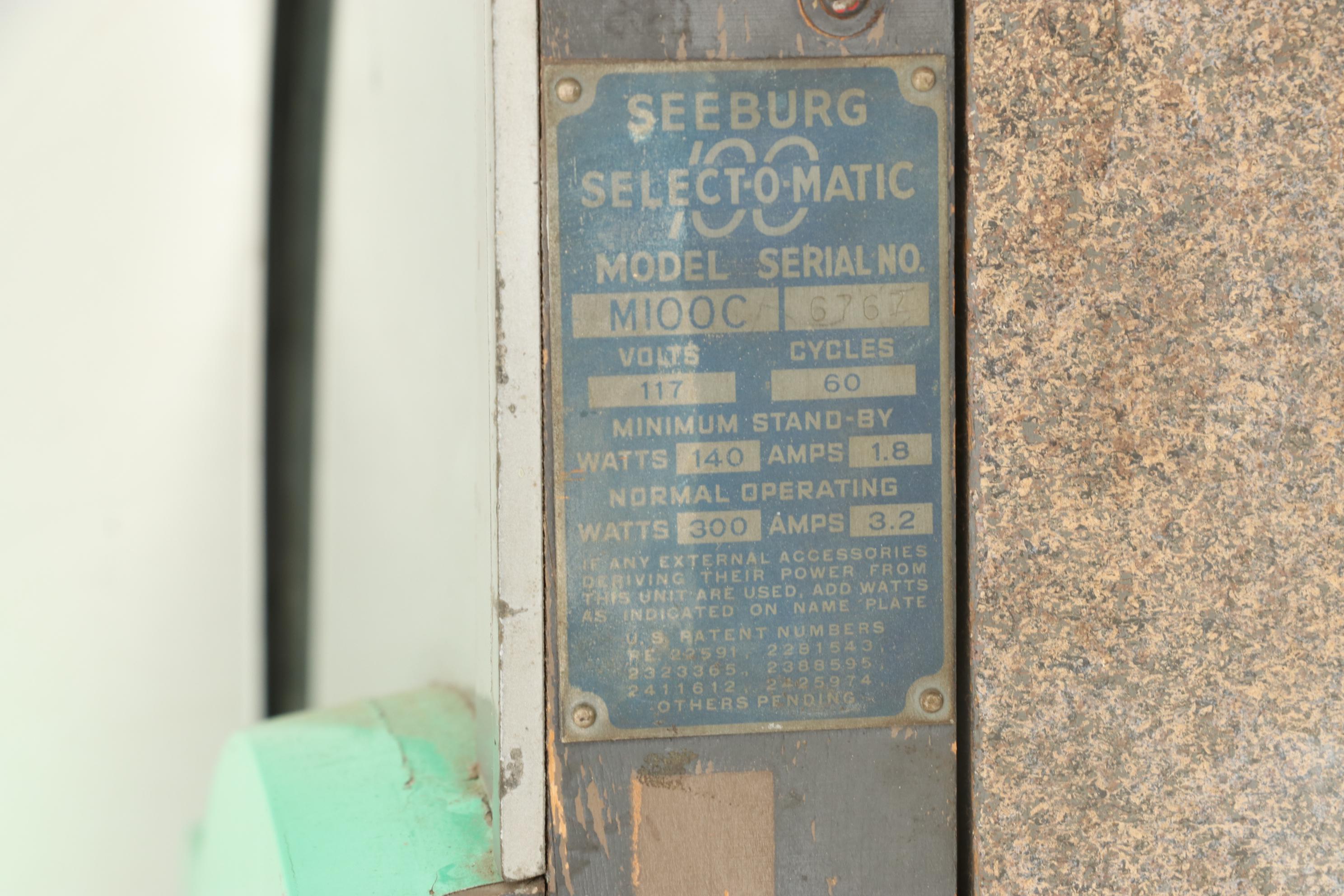 Seeburg Select-o-Matic Model M100C Jukebox, 1952