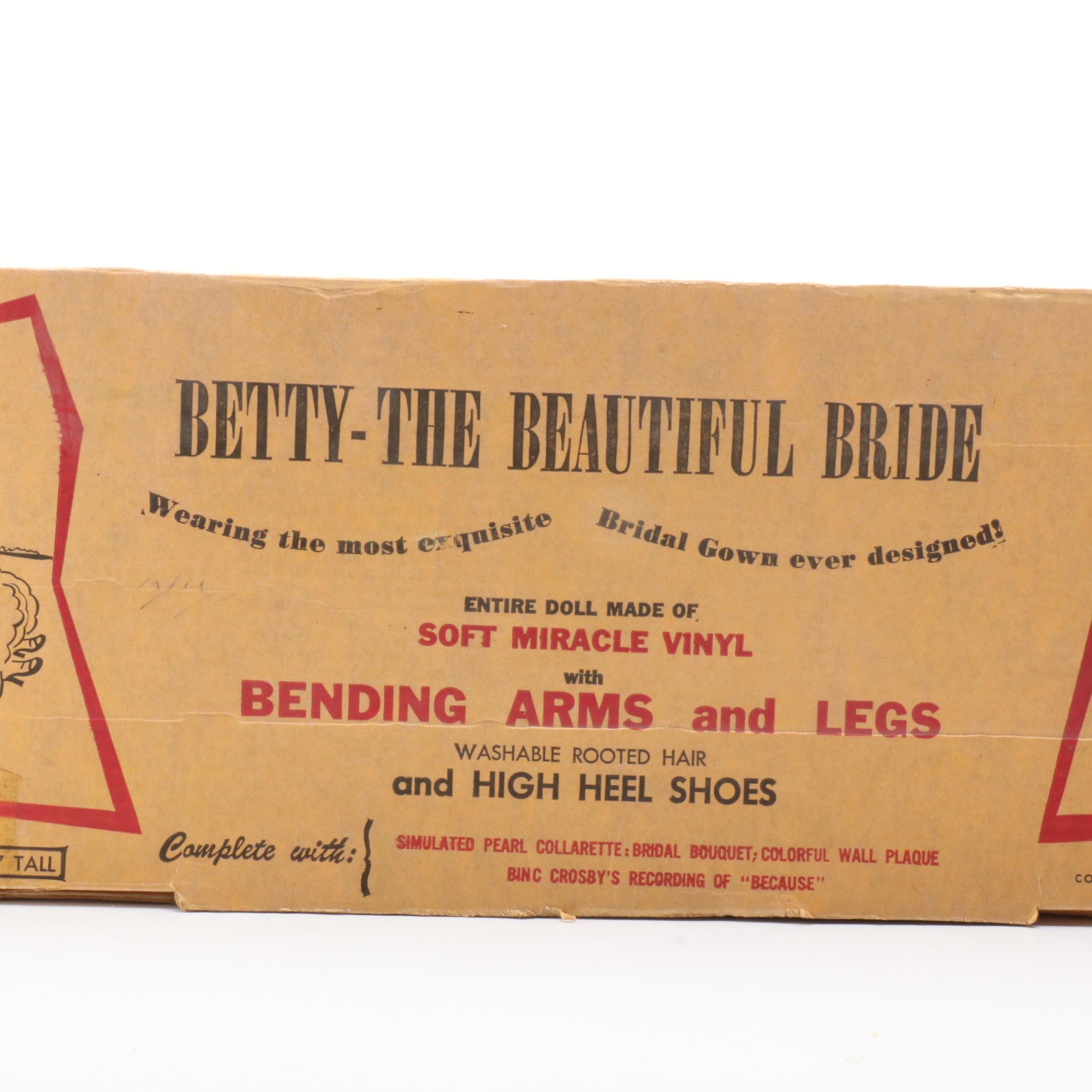 Betty The Beautiful Bride with Ginny Doll, Armoire and Clothes