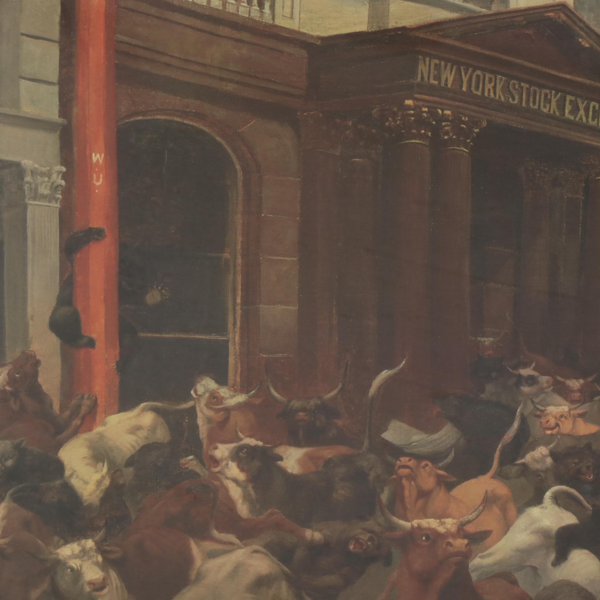 Offset Lithograph After W. H. Beard "The Bulls and Bears in the Market"