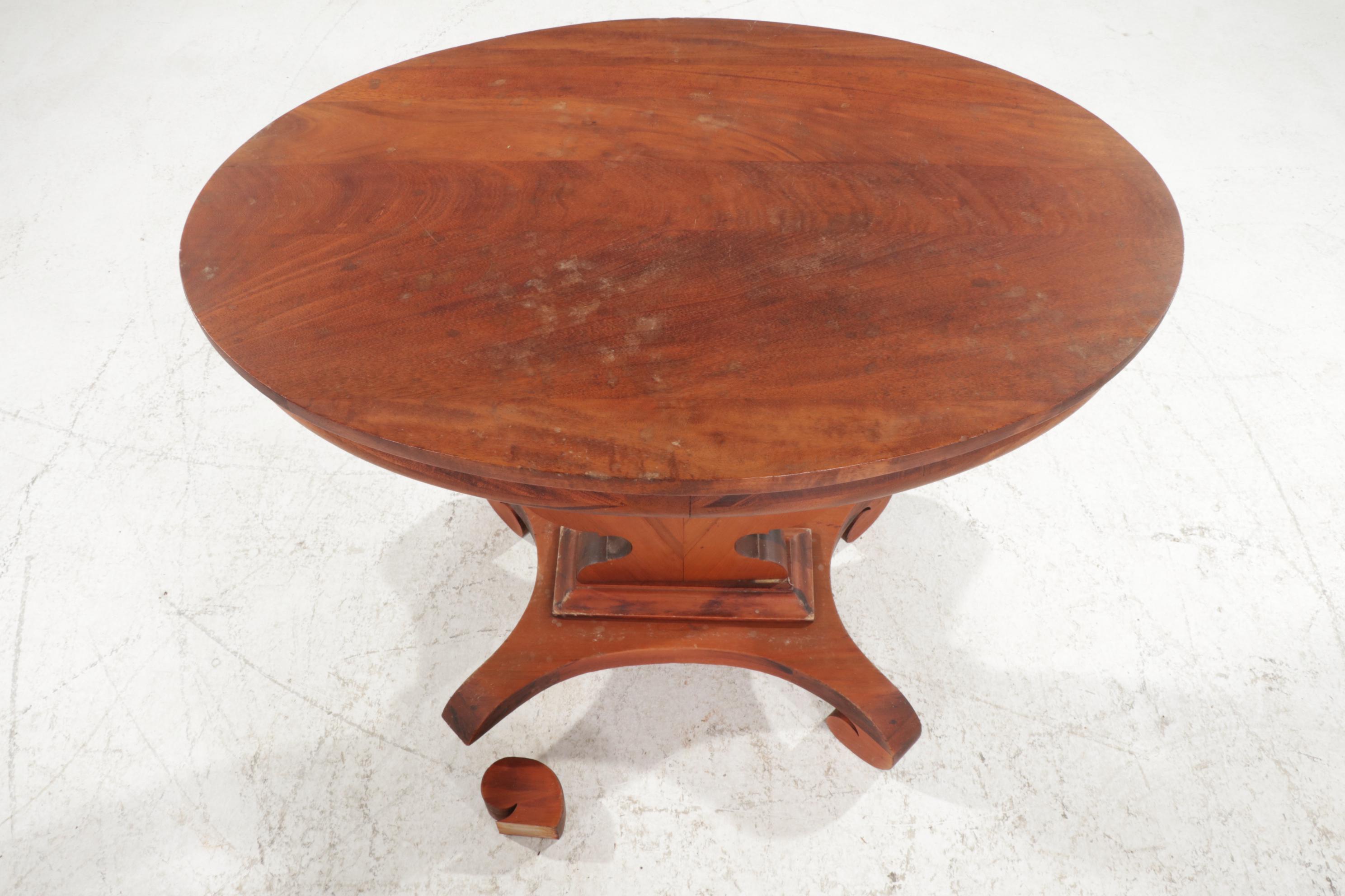 Empire Revival Mahogany Side Table, Late 19th Century