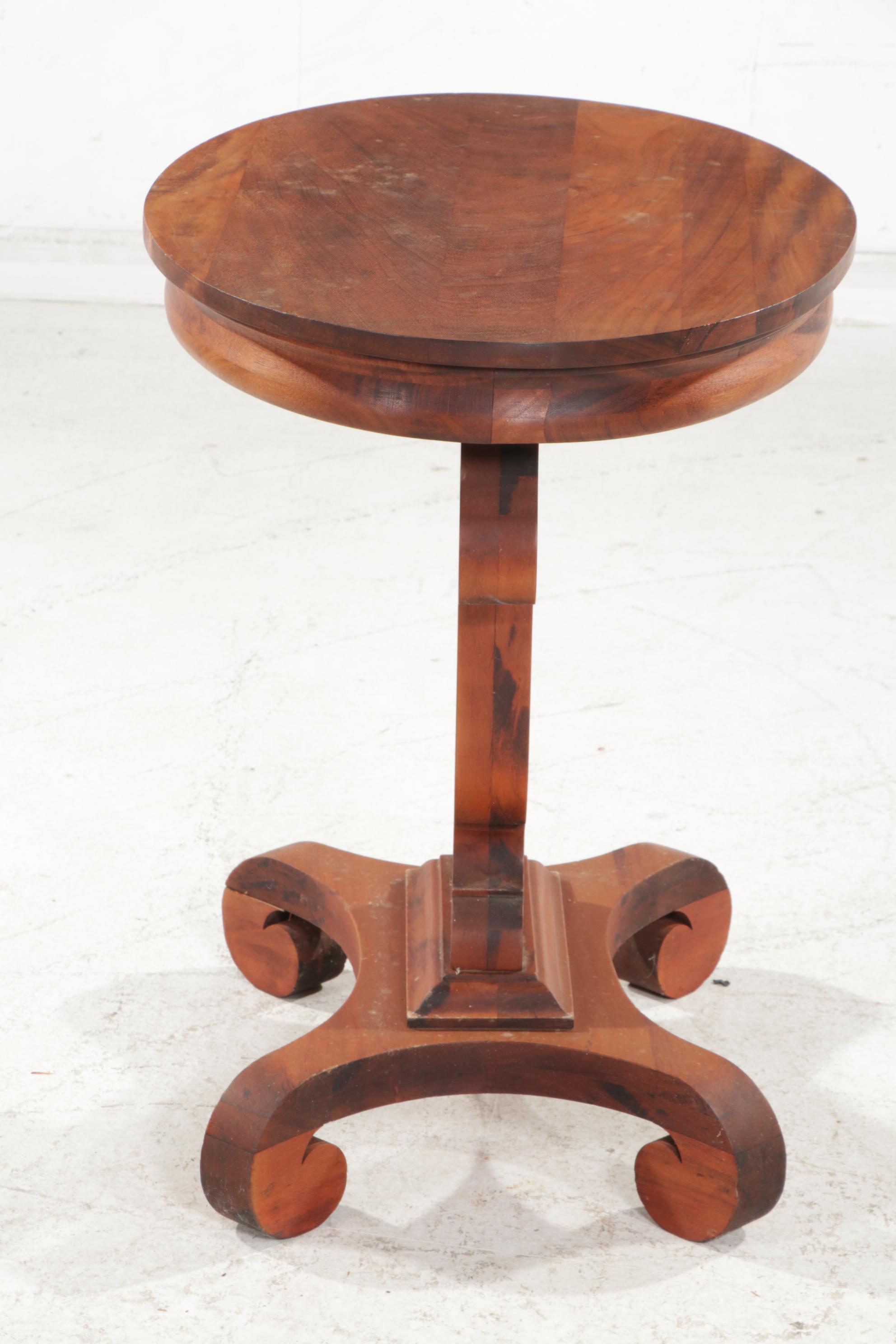 Empire Revival Mahogany Side Table, Late 19th Century
