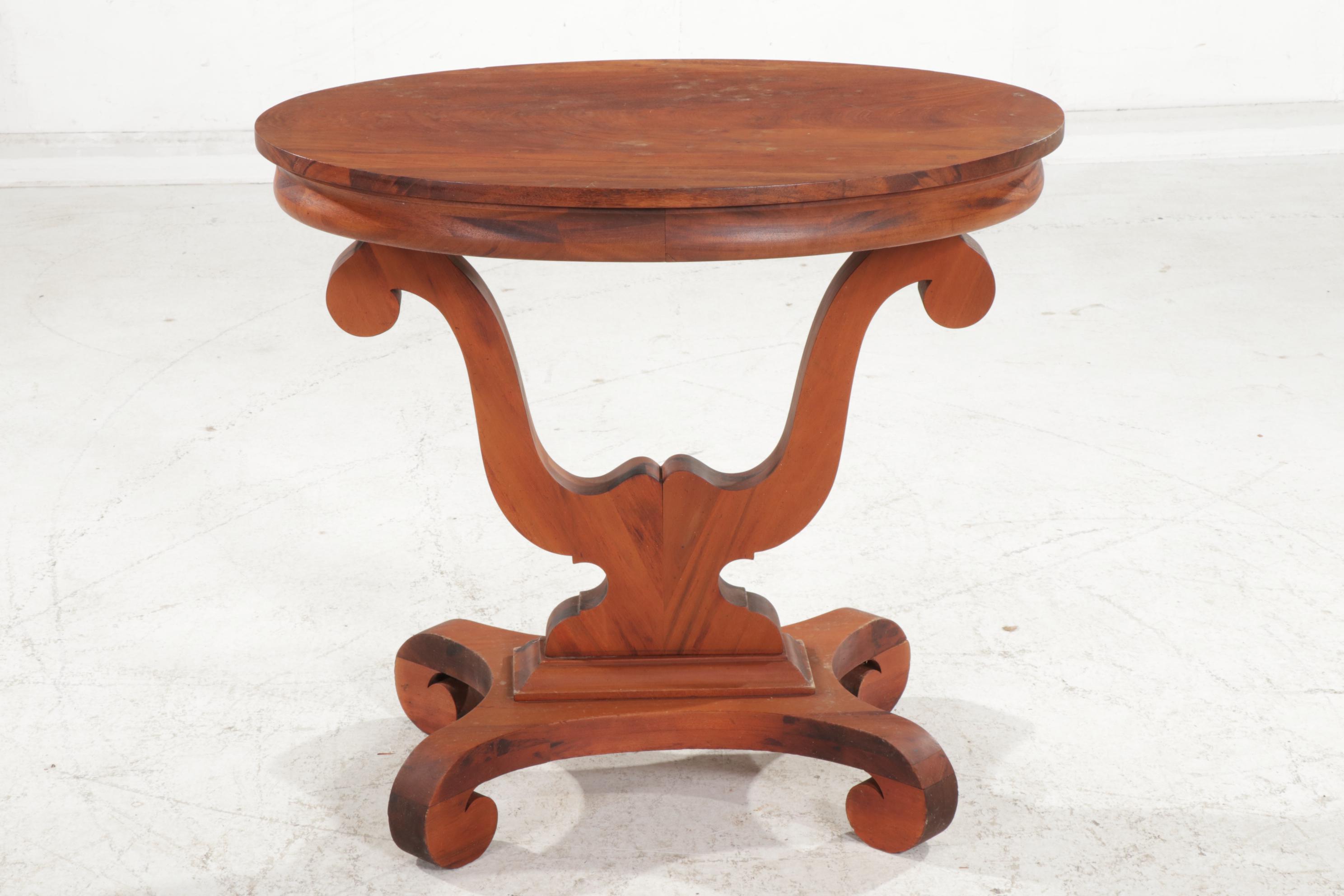 Empire Revival Mahogany Side Table, Late 19th Century