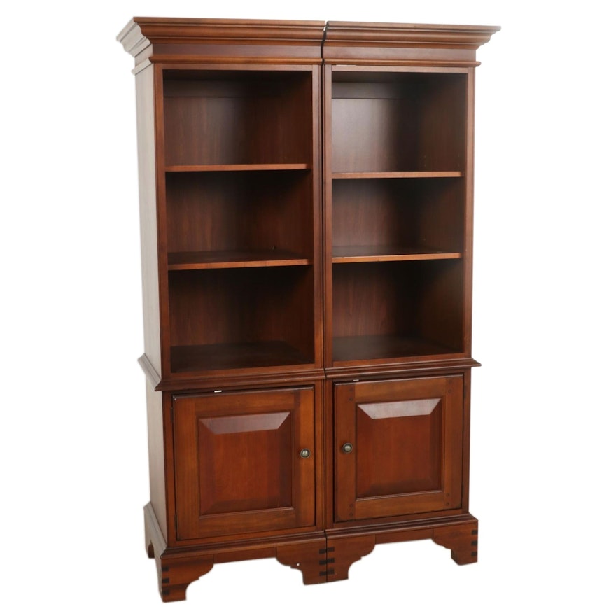 Colonial Style Wooden Bookcase Cabinet