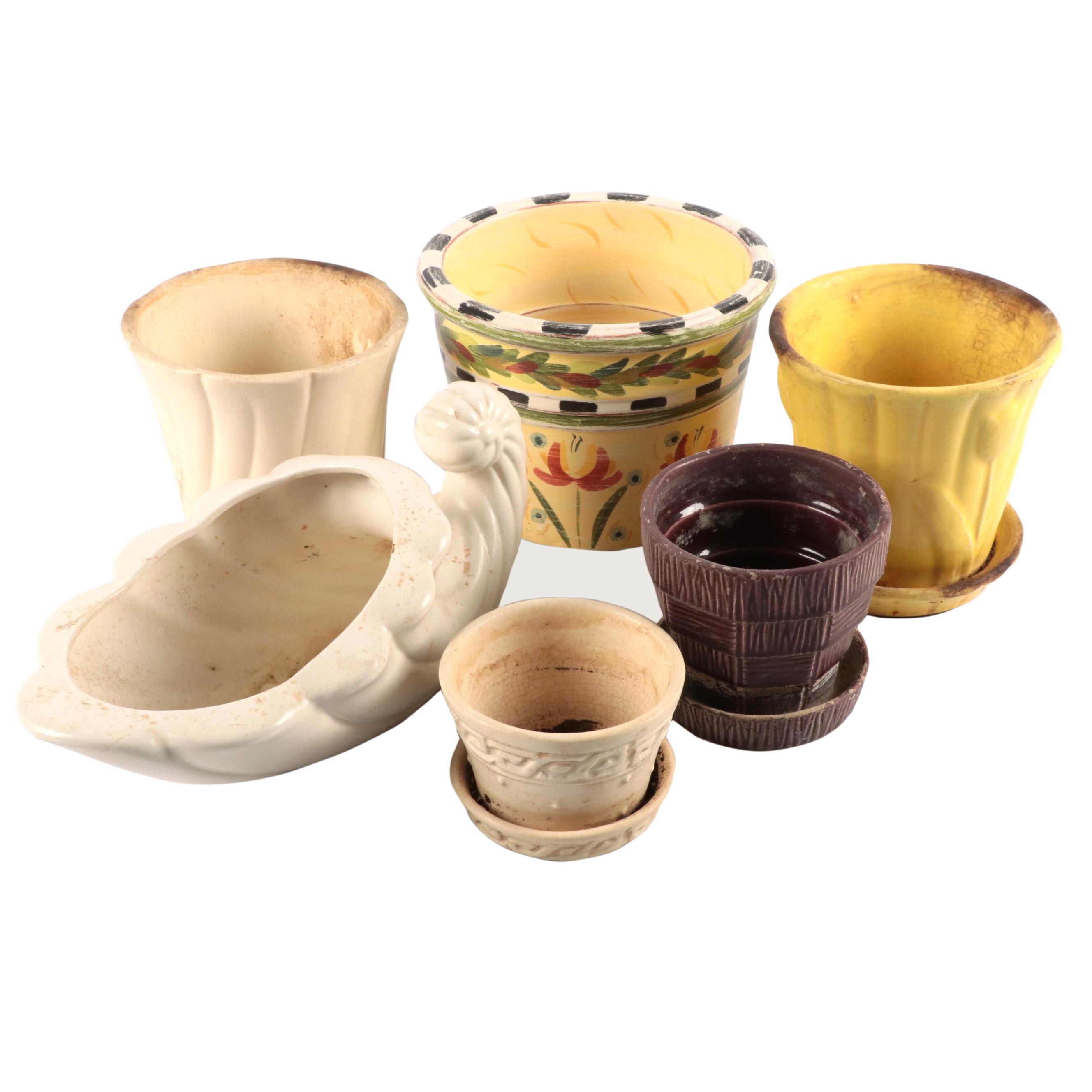 McCoy Pottery and Other Ceramic Flower Pots