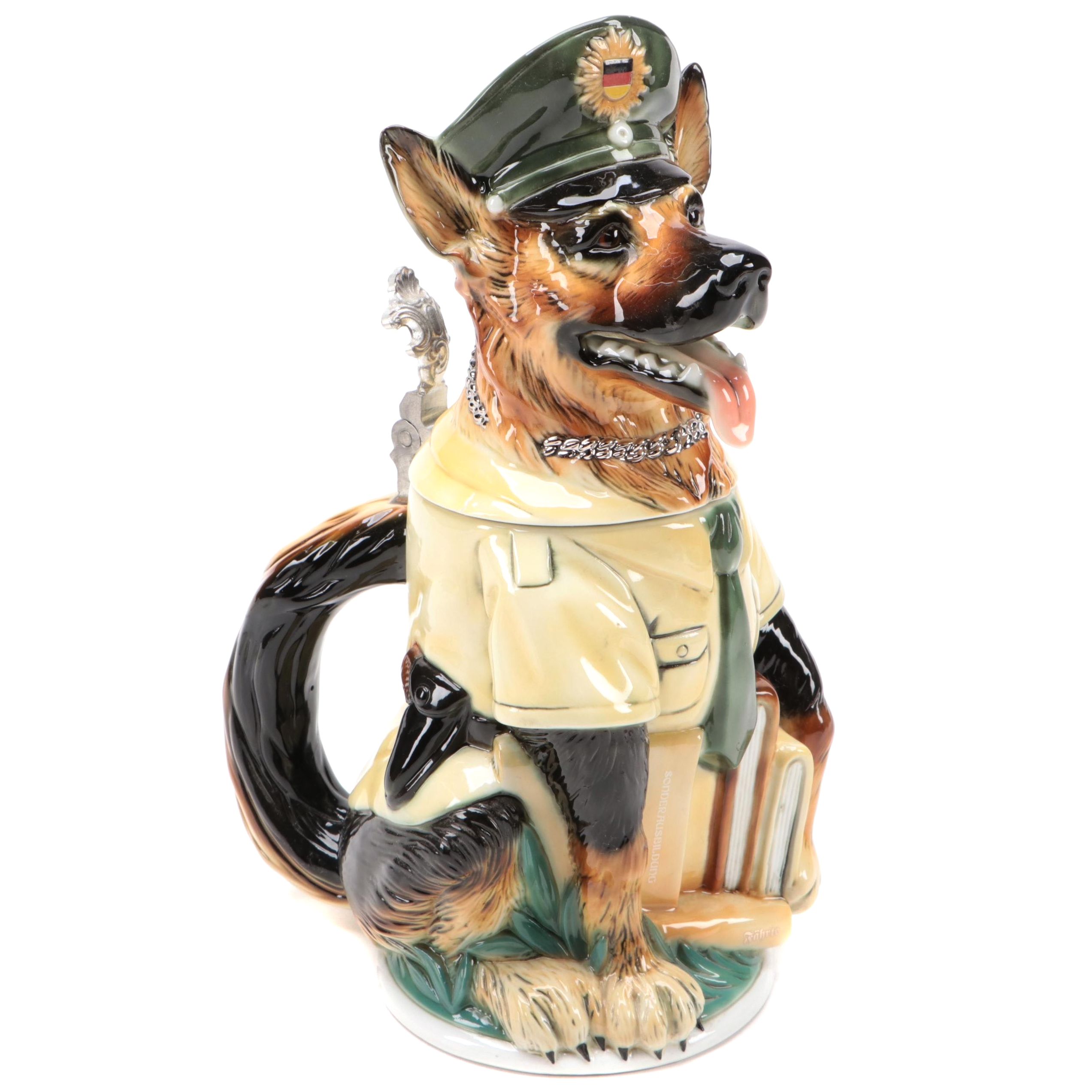 Stahl-PKT "The German Shepherd" Ceramic Beer Stein