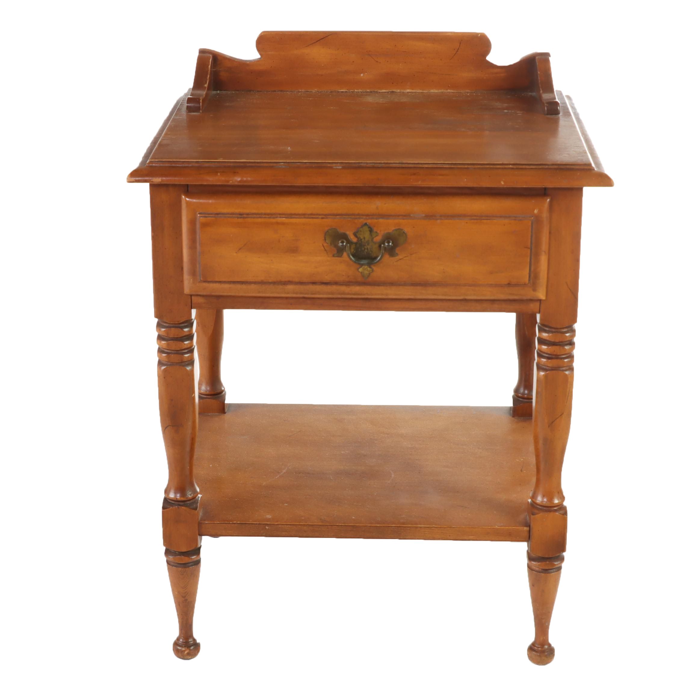 American Colonial Style Maple Nightstand