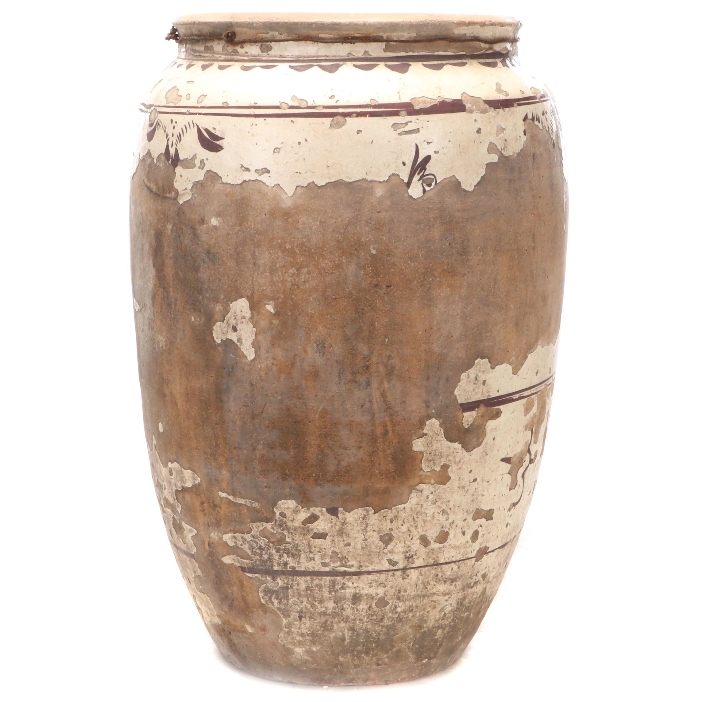 Chinese Cizhou Earthenware Wine Jar